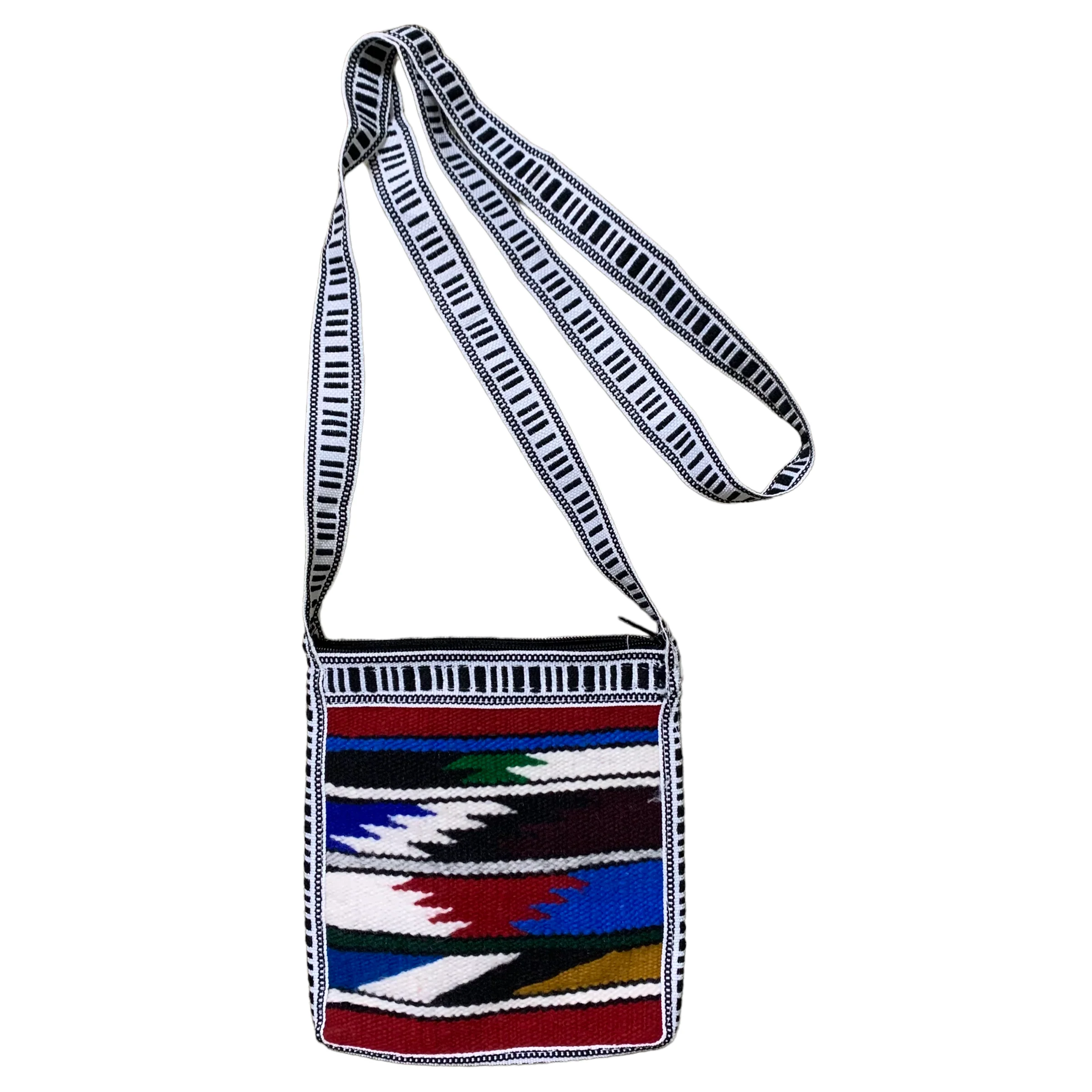 70s Inca Geometrical Crossbody Handmade Shoulder Bag - Image 7