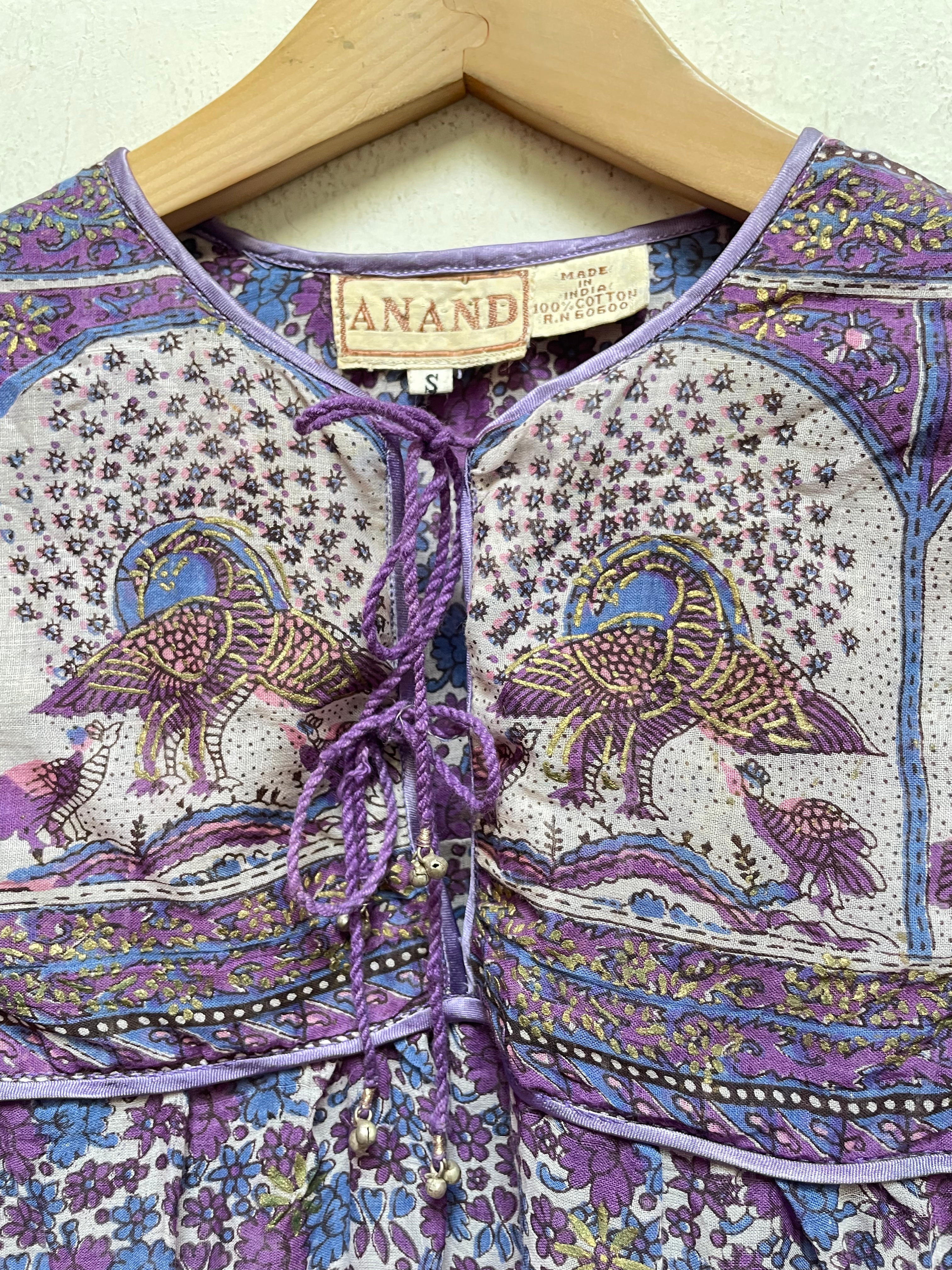 70s Indian Cotton Guaze Blouse Hippie Boho By Anand - Image 3