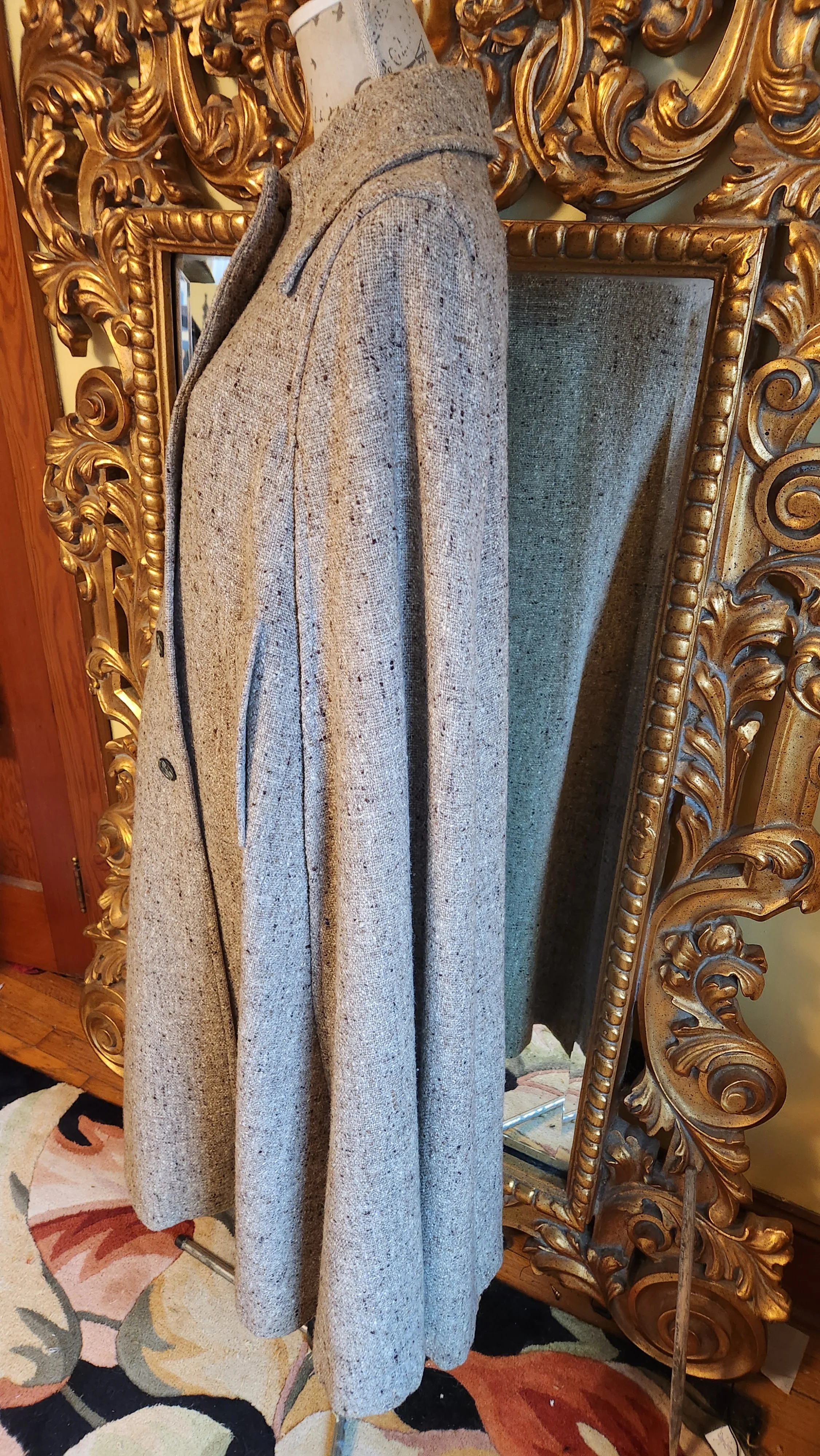 70s Irish Donegal Tweed Cape By Jimmy Hourihan - Image 4