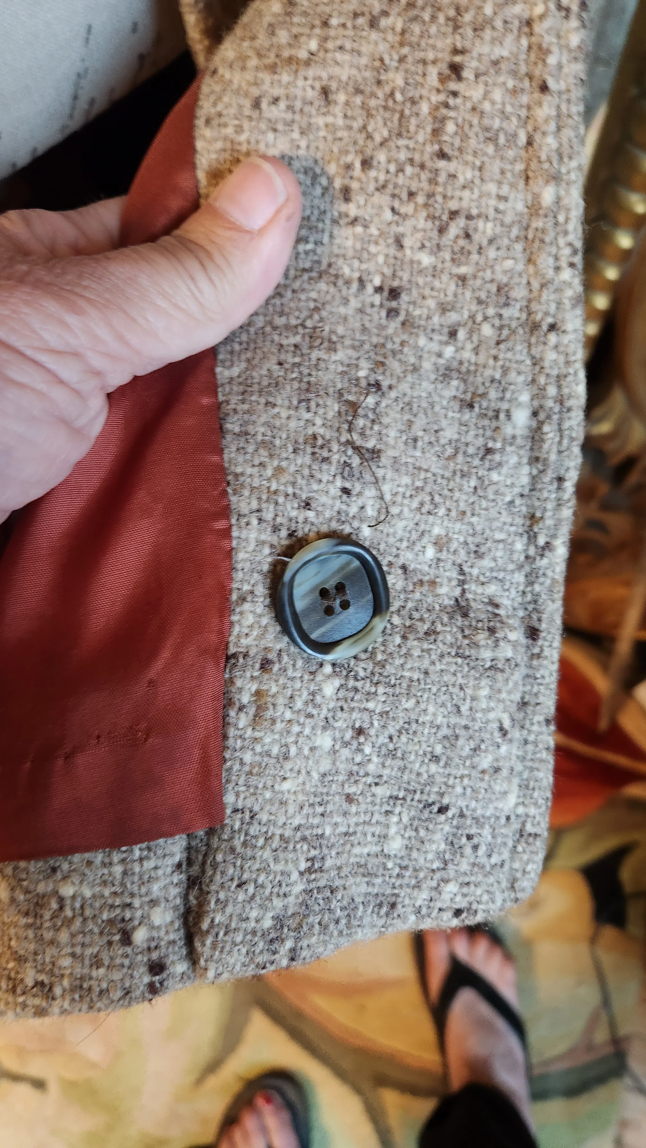 70s Irish Donegal Tweed Cape By Jimmy Hourihan - Image 6