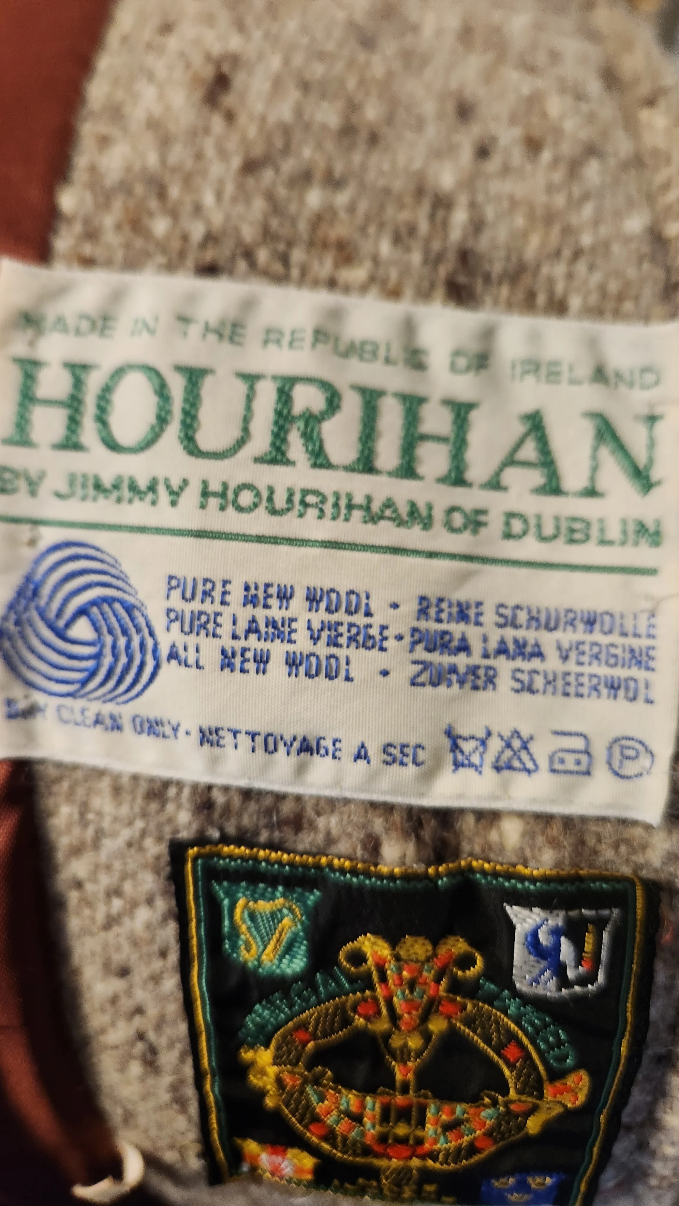 70s Irish Donegal Tweed Cape By Jimmy Hourihan - Image 9