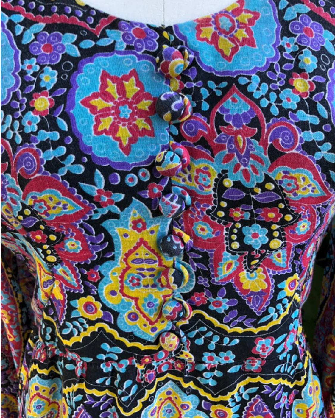 70s Katie At Laura Phillips Maxi Dress - Image 5
