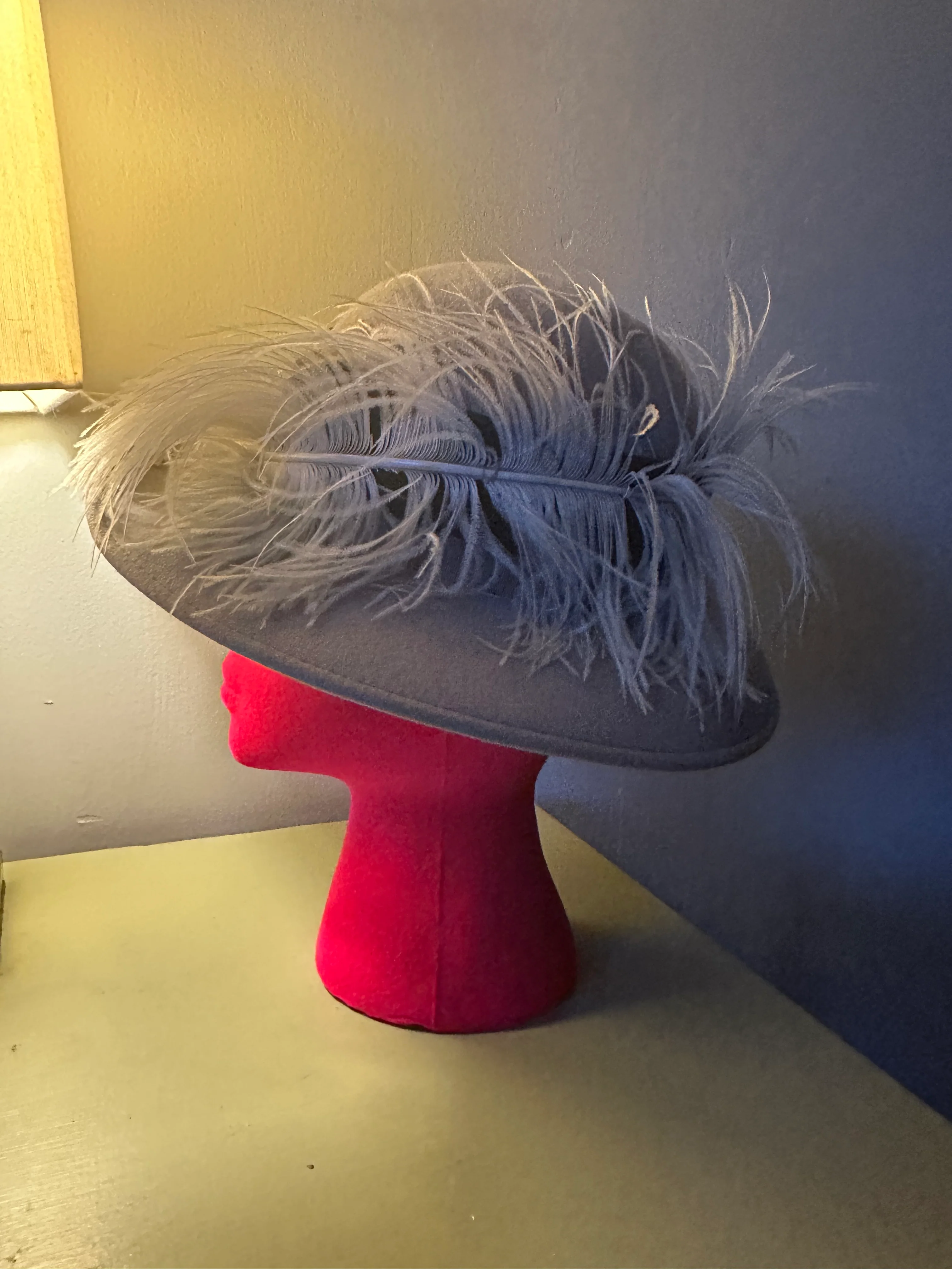 70s Lady's Wool Gray Fedora - Image 4