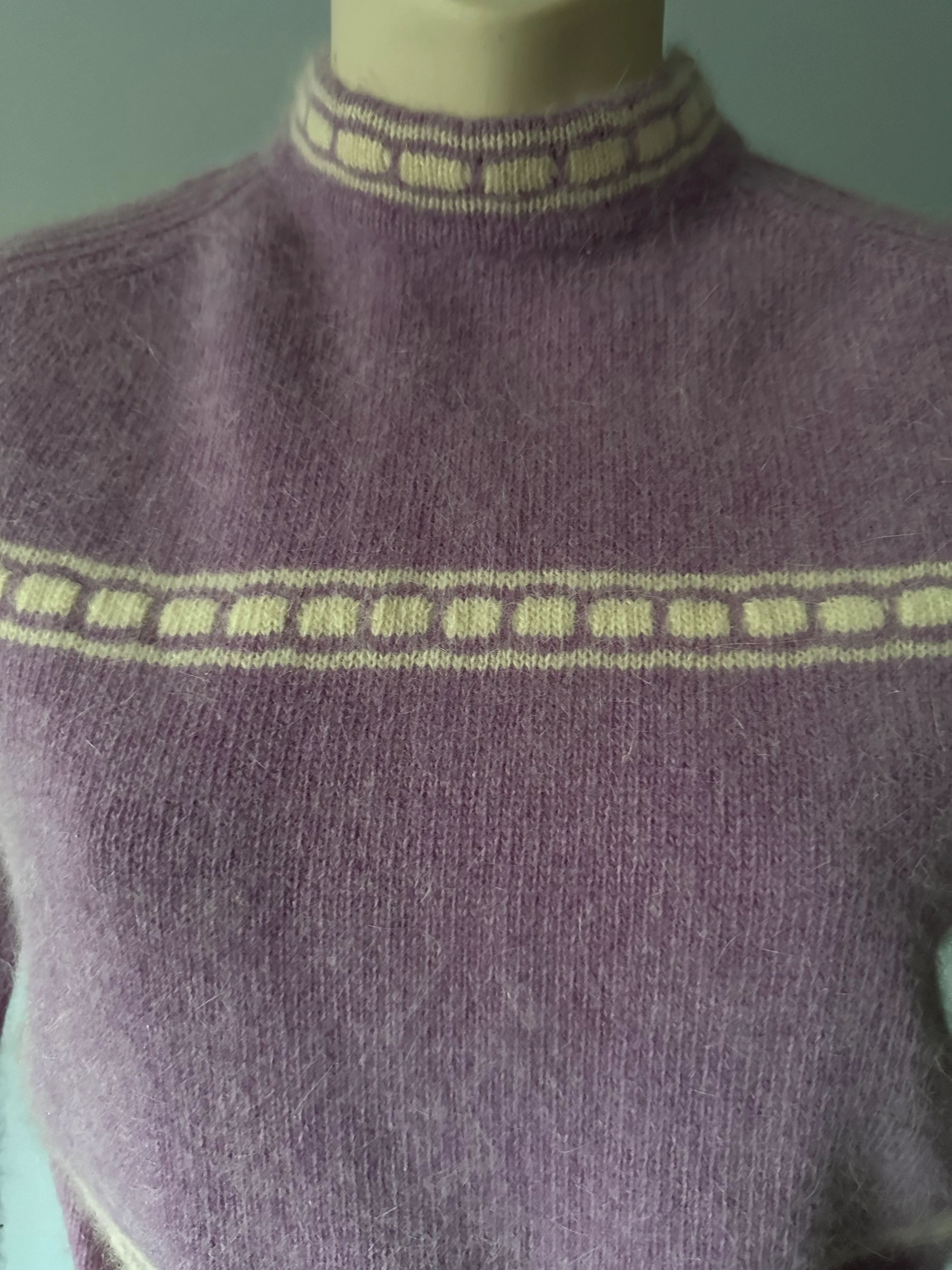 70s Lavender Sweater Dress By Joyce - Image 3