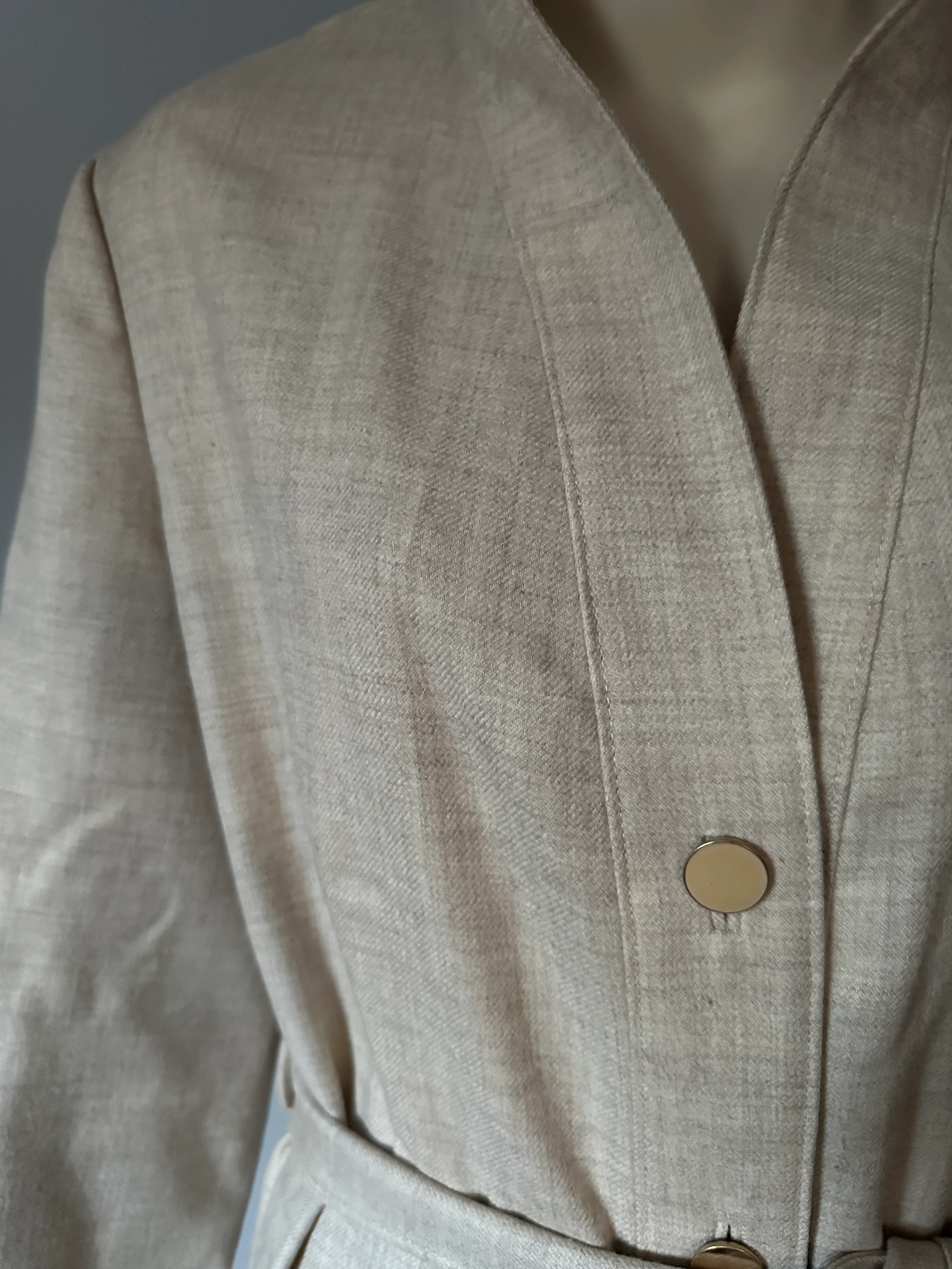 70s Lightweight Tweed Wool Coat By Roth-Lecover Saks Fifth Ave - Image 7