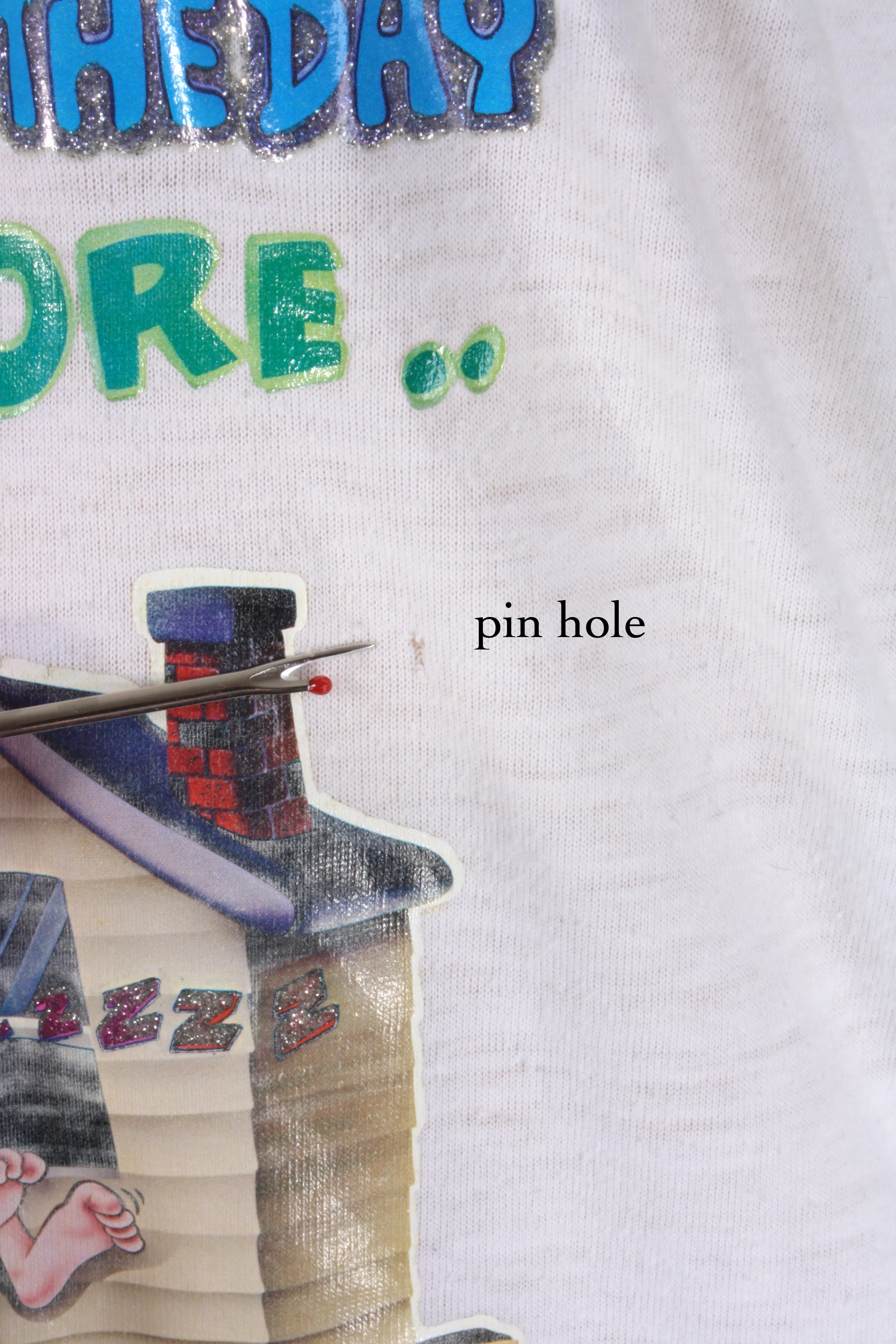 70s Long Night Shirt Single Stitch Glitter Iron On - Image 3
