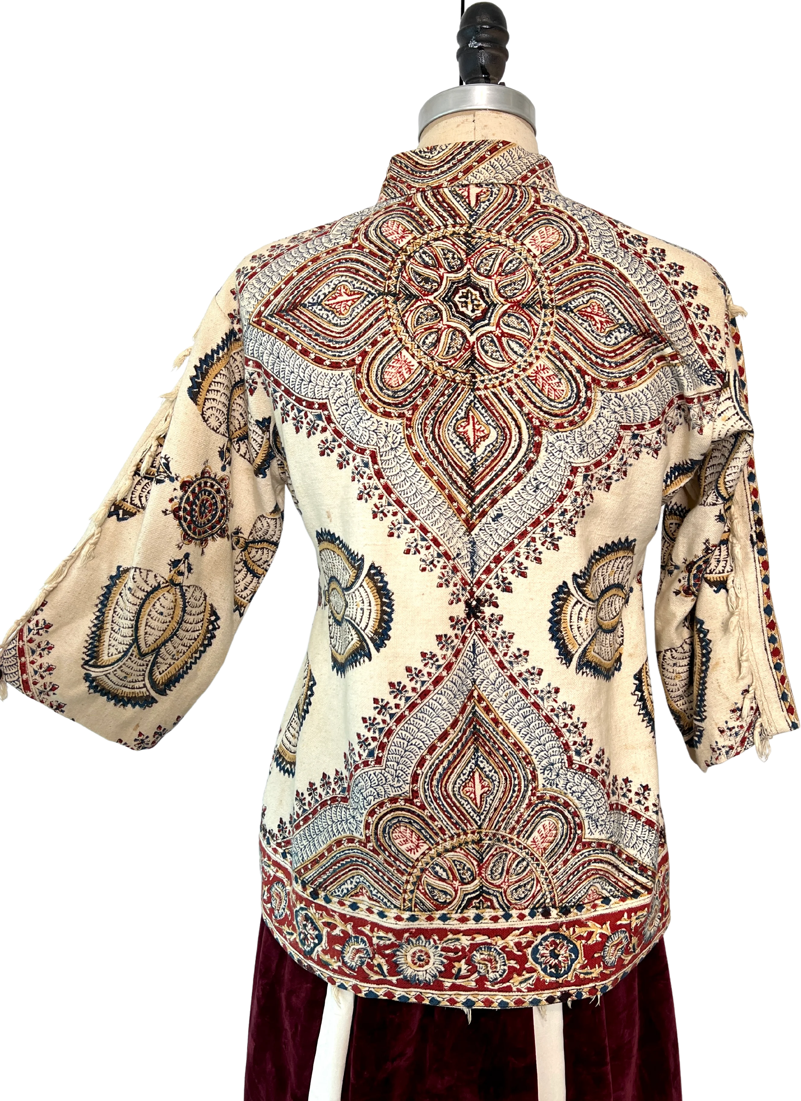 70s Mandala Ghalamkar Block Print Button Down - Image 2