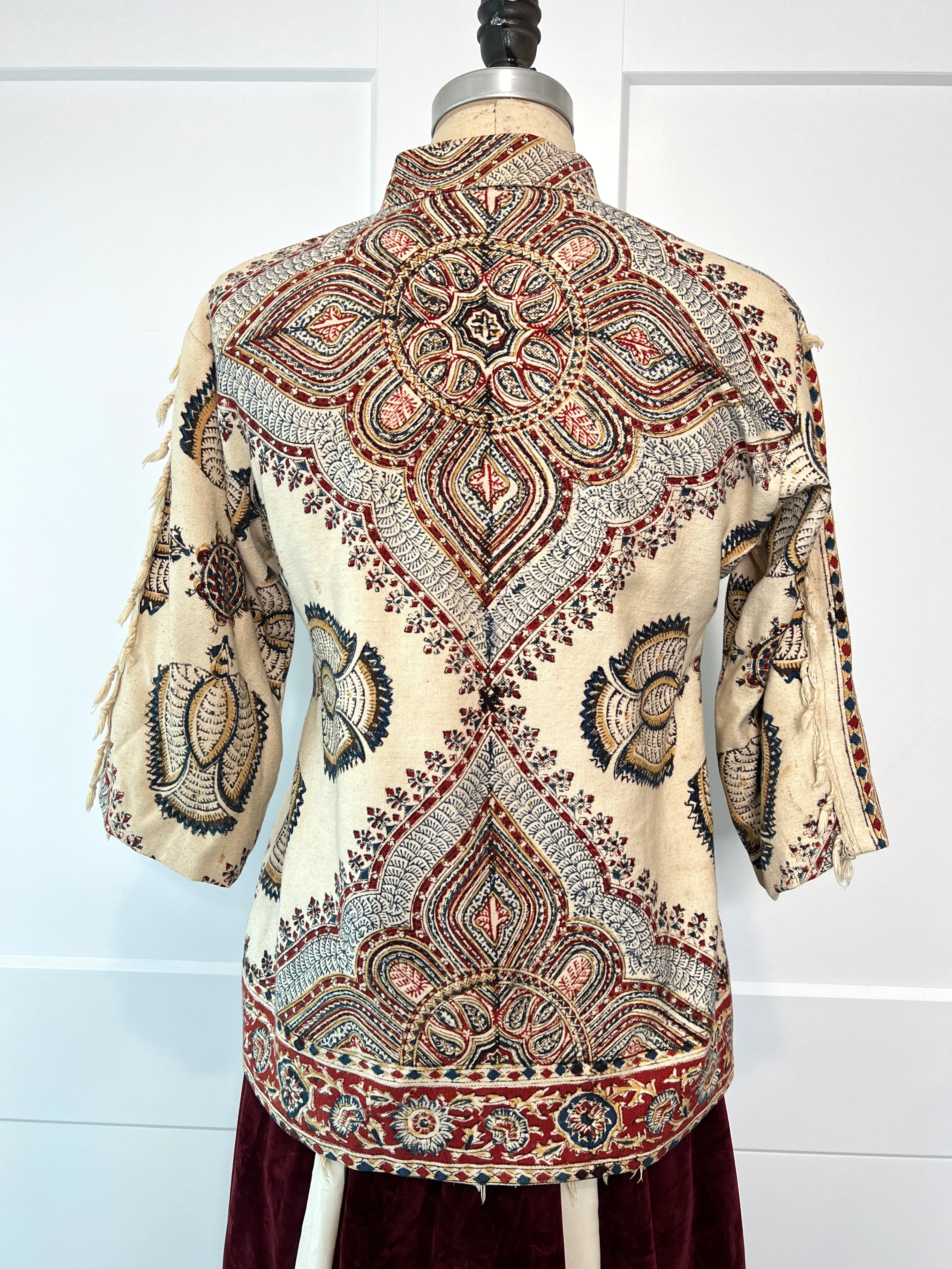 70s Mandala Ghalamkar Block Print Button Down - Image 5