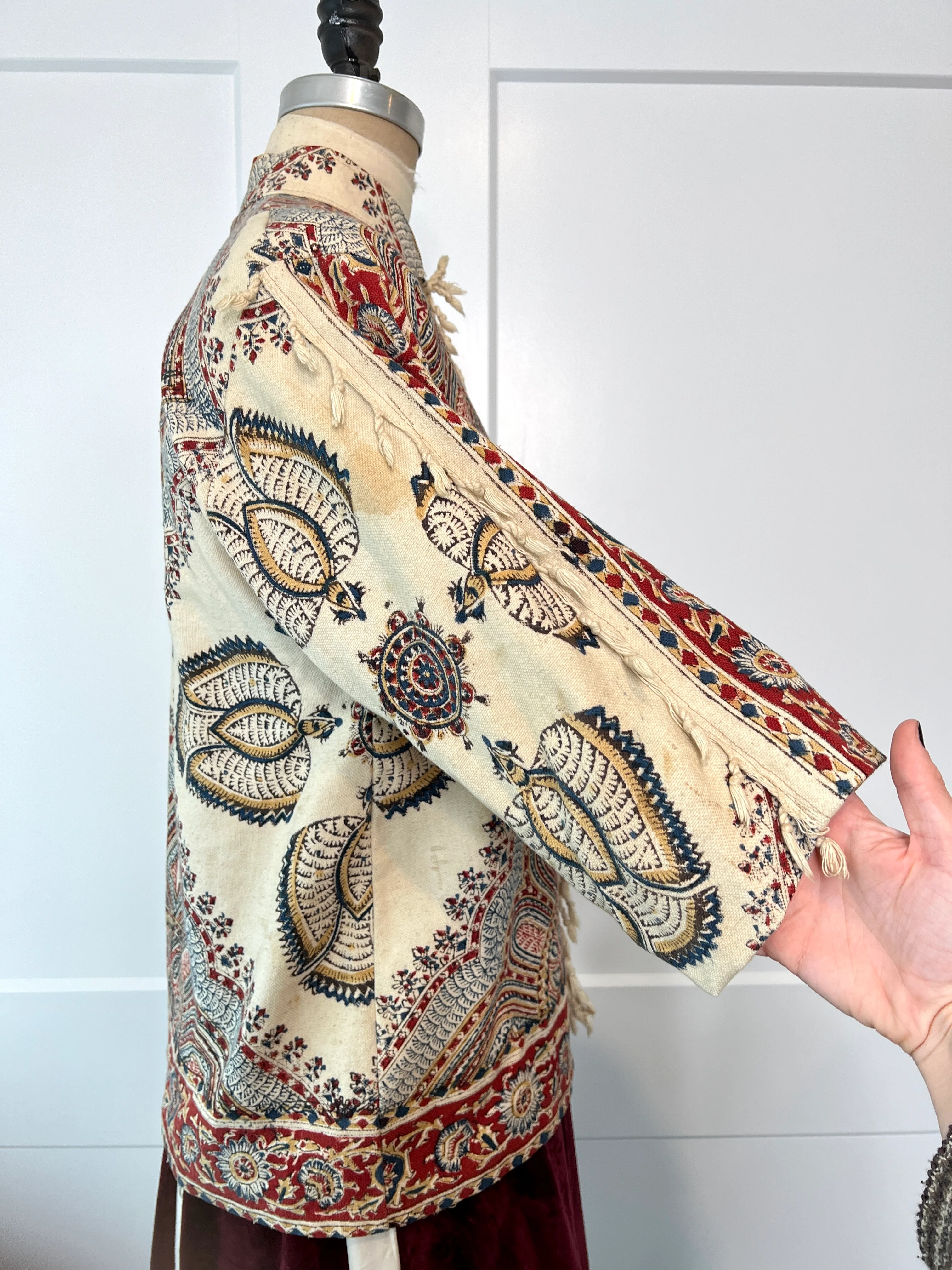 70s Mandala Ghalamkar Block Print Button Down - Image 7