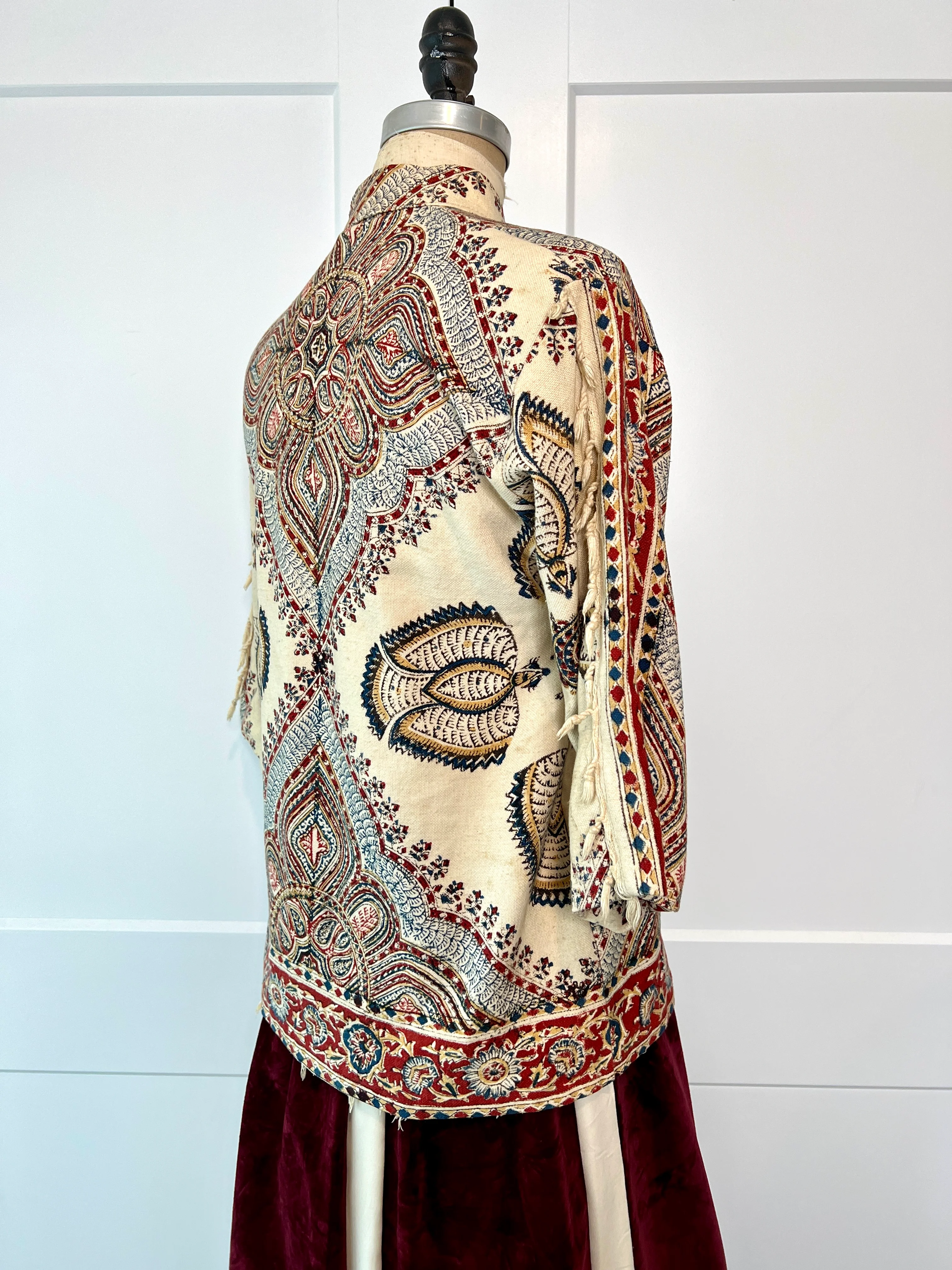 70s Mandala Ghalamkar Block Print Button Down - Image 8