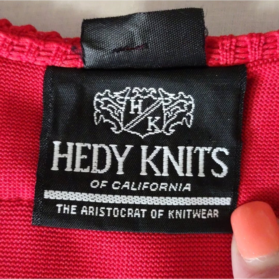 70's Bright Red Knit Vest and Pants Set by Hedy Knits Of Ca & Season Ticket - Image 14
