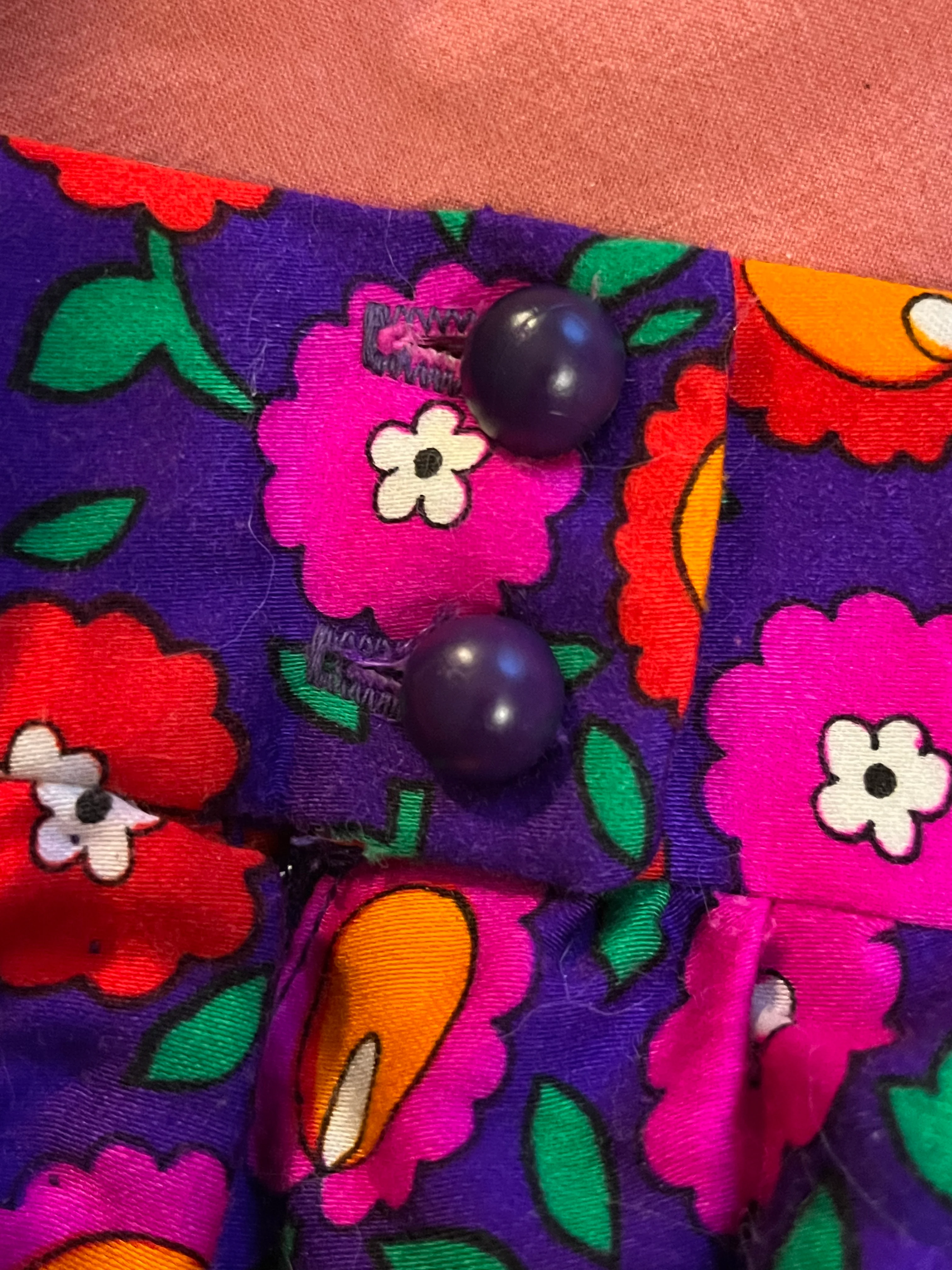 70s Maximalist Psychedelic Floral Maxi Skirt By Alex Colman - Image 6