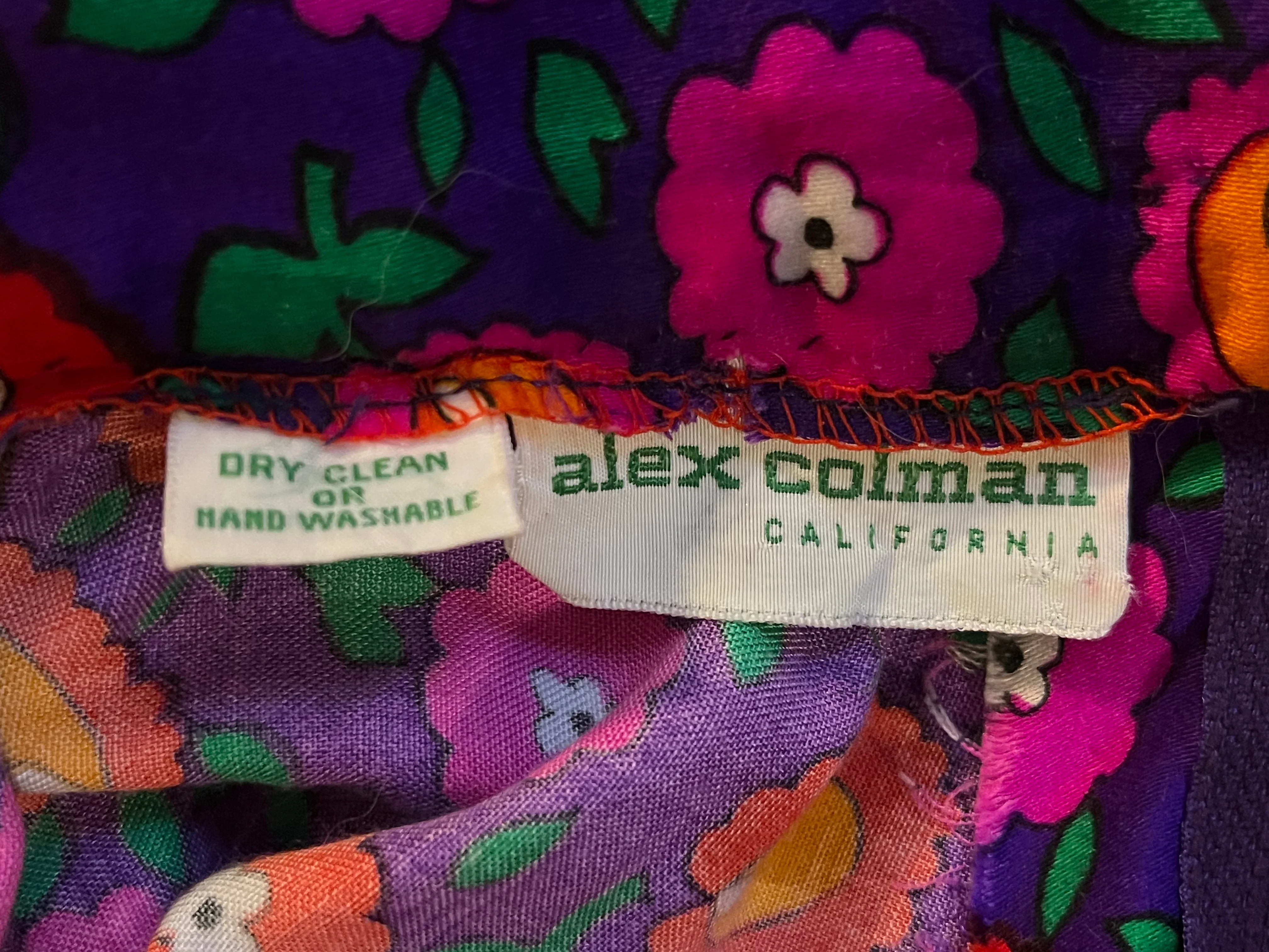 70s Maximalist Psychedelic Floral Maxi Skirt By Alex Colman - Image 7