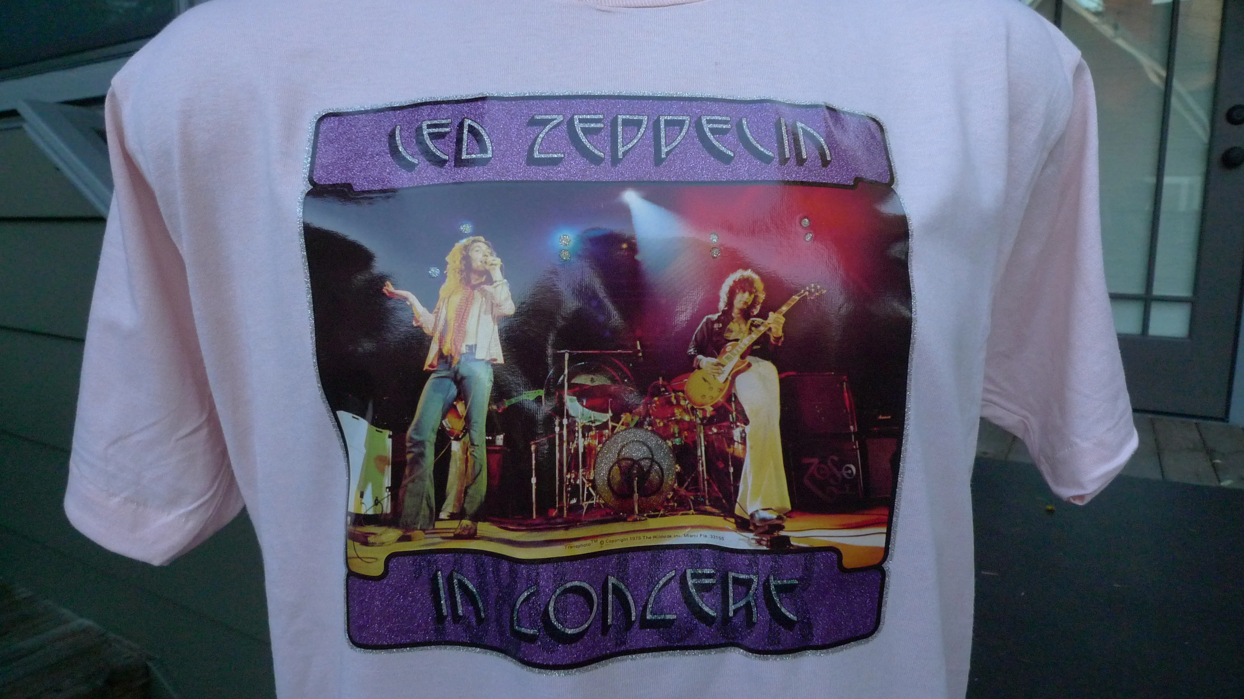 70s Mens 47 * 1975 Led Zeppelin Single Stitch Shirt By Screen Stars - Image 3