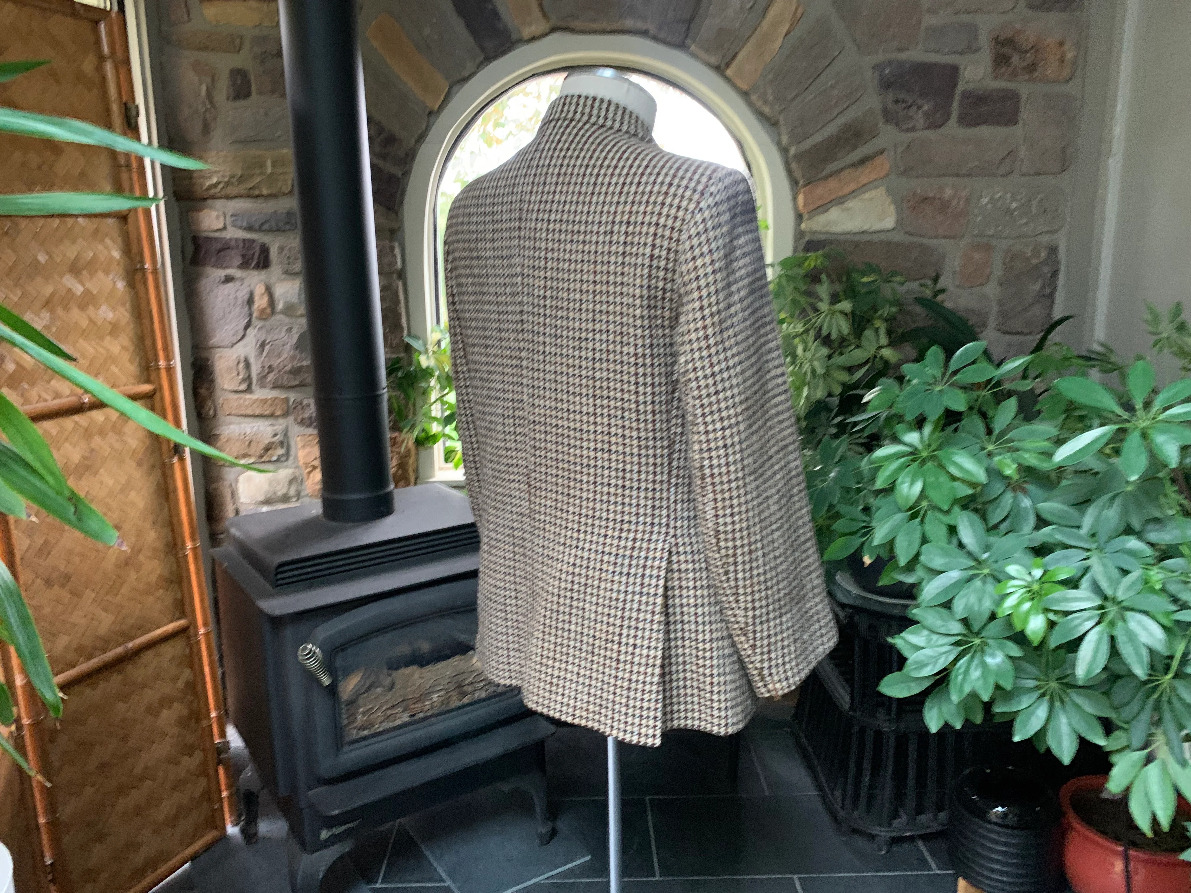 70s Men's Harris Tweed Brown Green And Tan Suit Jacket By Harris Tweed - Image 7