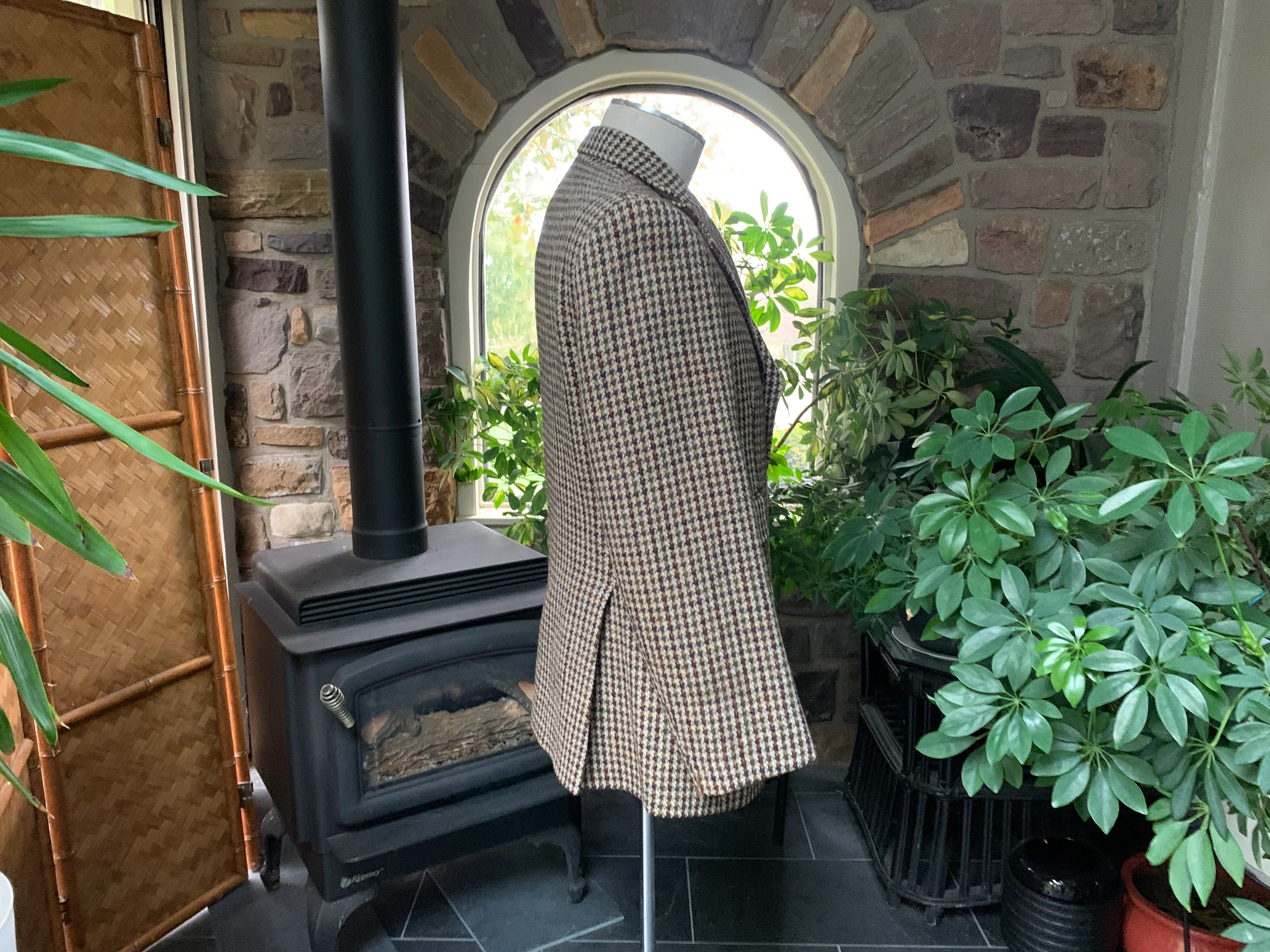 70s Men's Harris Tweed Brown Green And Tan Suit Jacket By Harris Tweed - Image 8