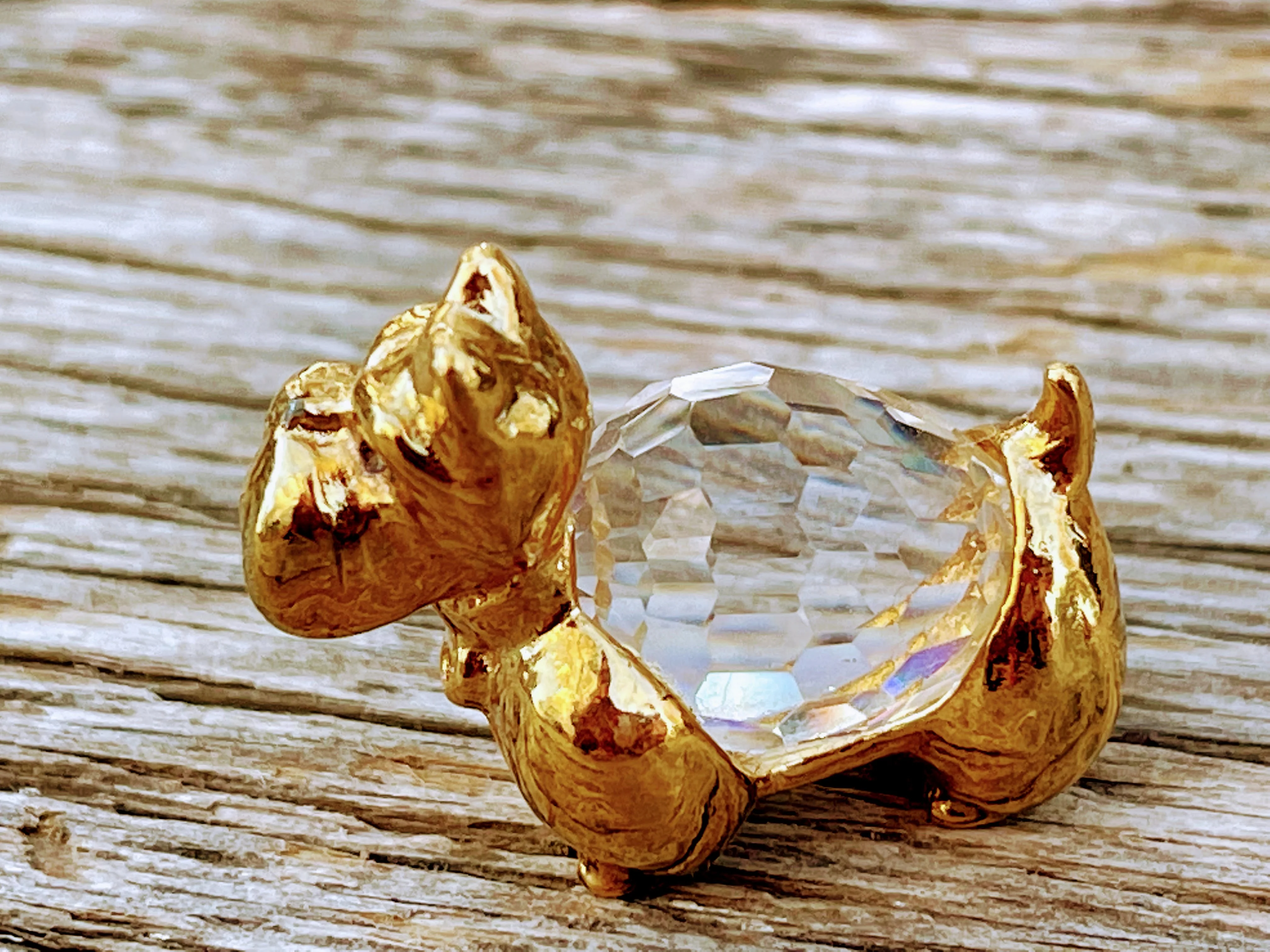 70s Miniature Prism Glass Scottie Terrier Dog Figurine - Image 4