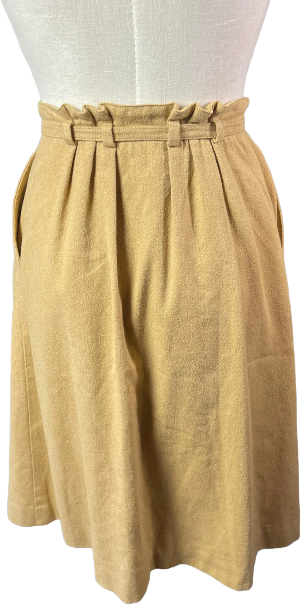 70s Miss V Tan Pocket Midi Skirt By Valentino - Image 2