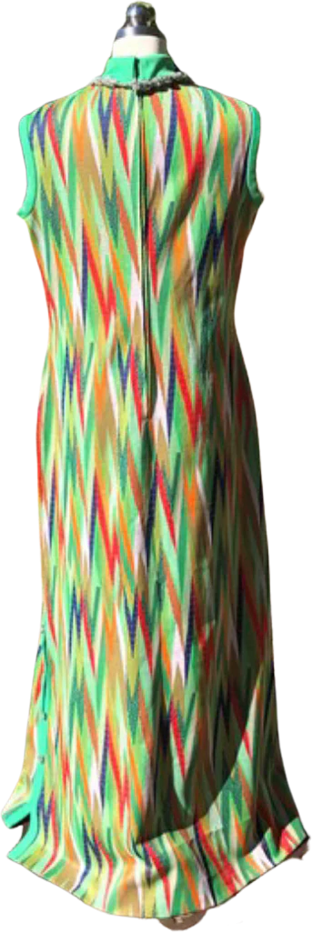 70s Mod Chevron Dress Kay Windsor - Image 2