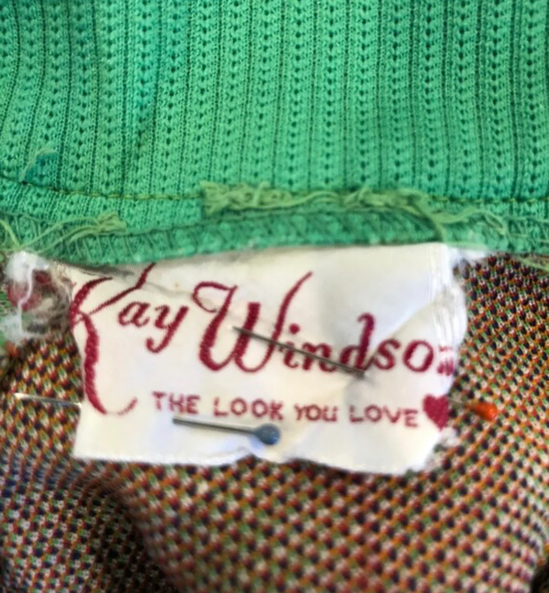 70s Mod Chevron Dress Kay Windsor - Image 6