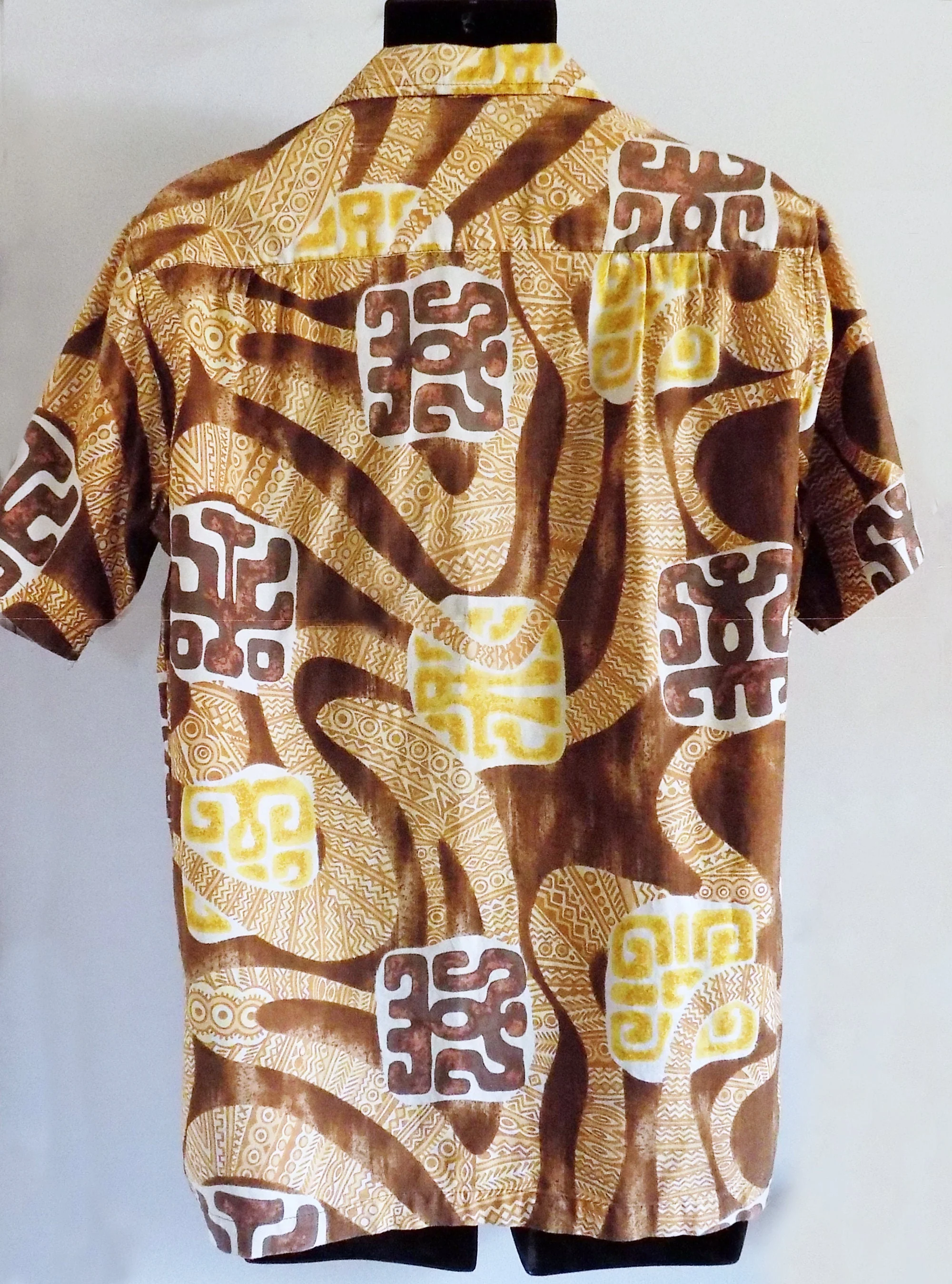 70s Morris Casuals Cotton Tropical Shirt Large - Image 4