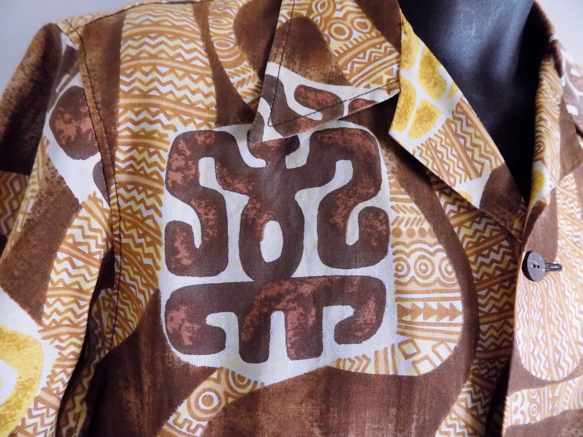 70s Morris Casuals Cotton Tropical Shirt Large - Image 5