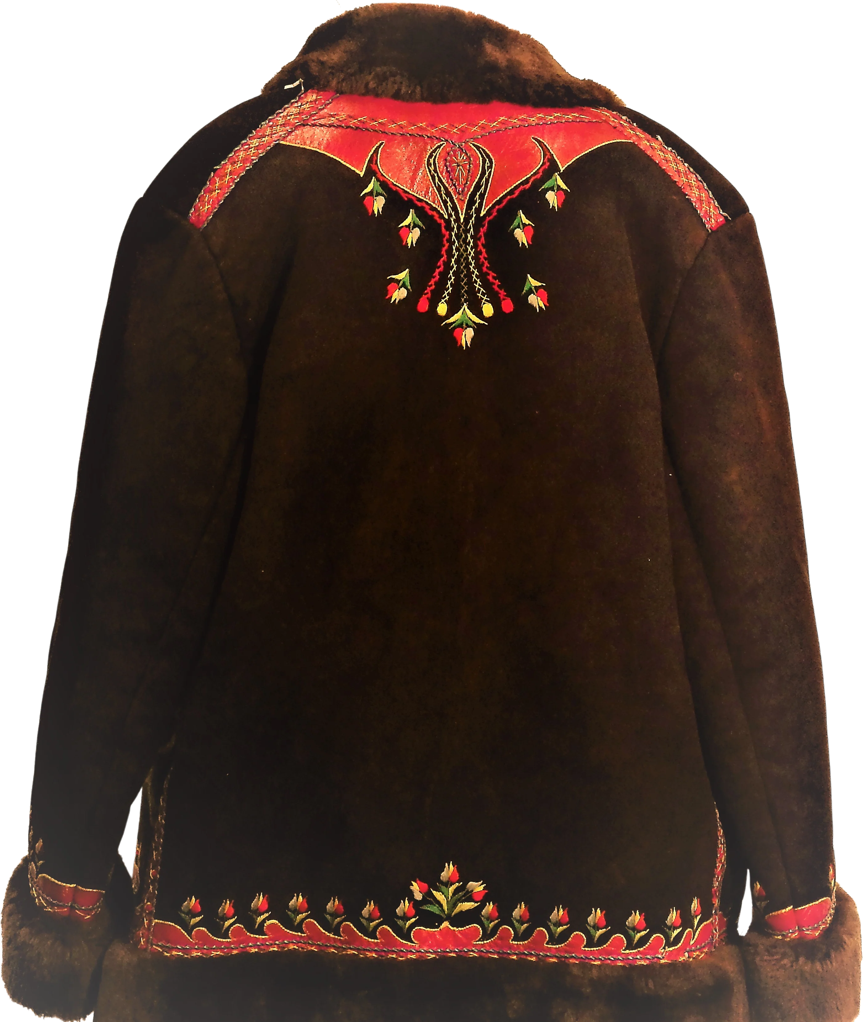 70s Multicolor Shearling Effect Jacket - Image 2