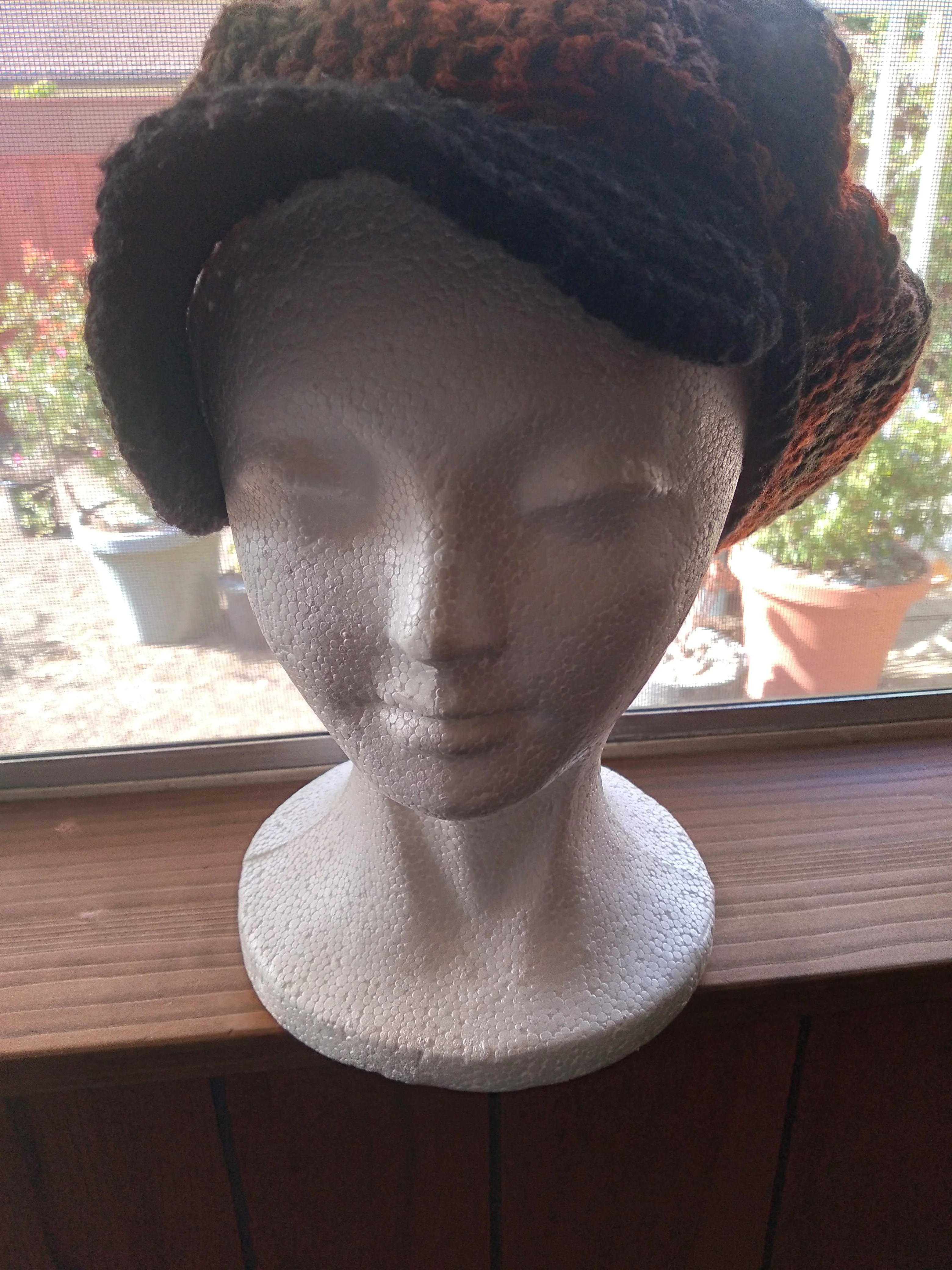 70s Multicolored Knit Cap - Image 4
