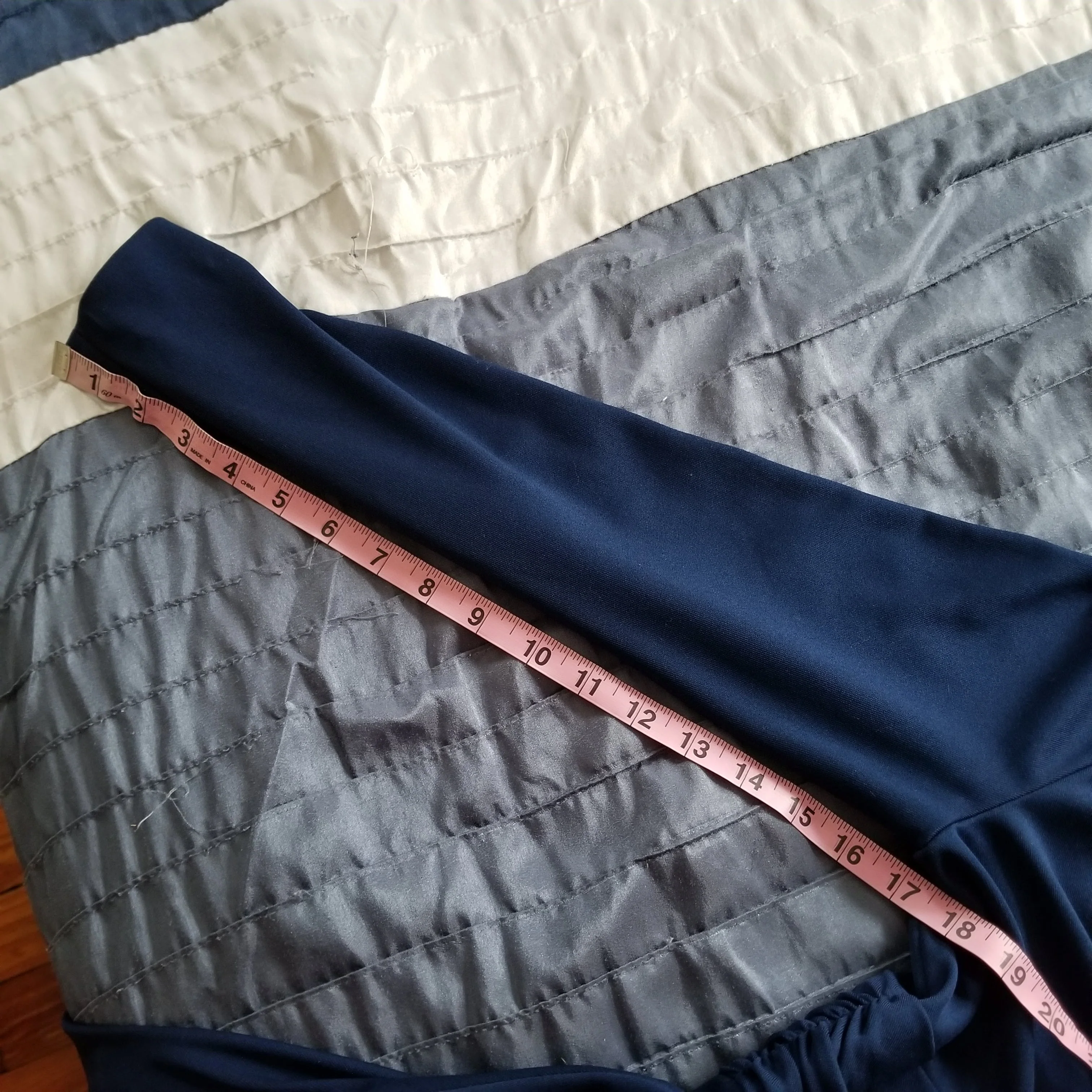 70s Navy Blue Wrap-style Midi Dress By Alison Ayres - Image 9