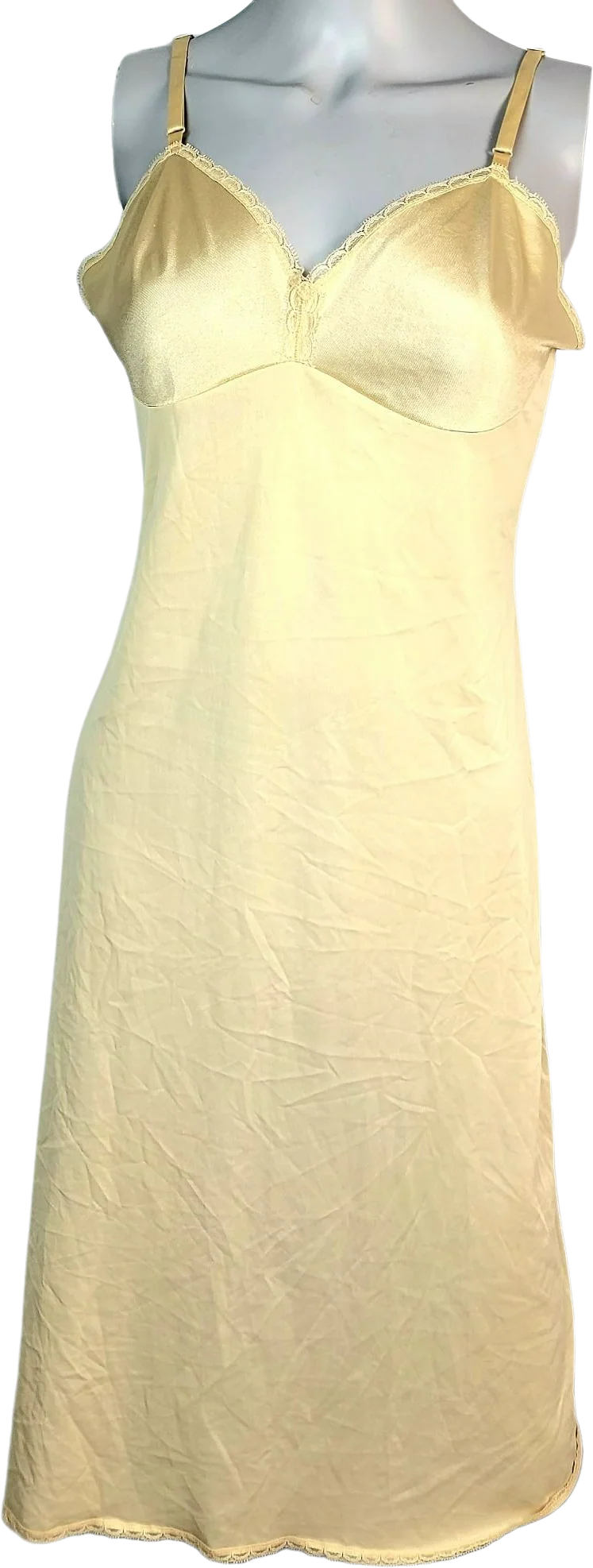 70s Nylon Slip Dress Night Lingerie Sleep Women Medium By Vanity Fair