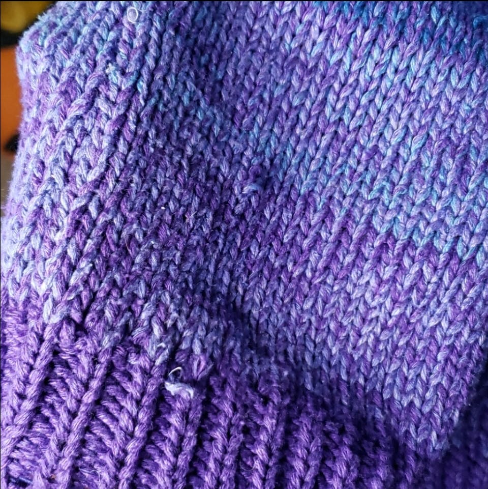 70's Ombre Shawl Neck Silk Knit Sweater by Jantzen - Image 7