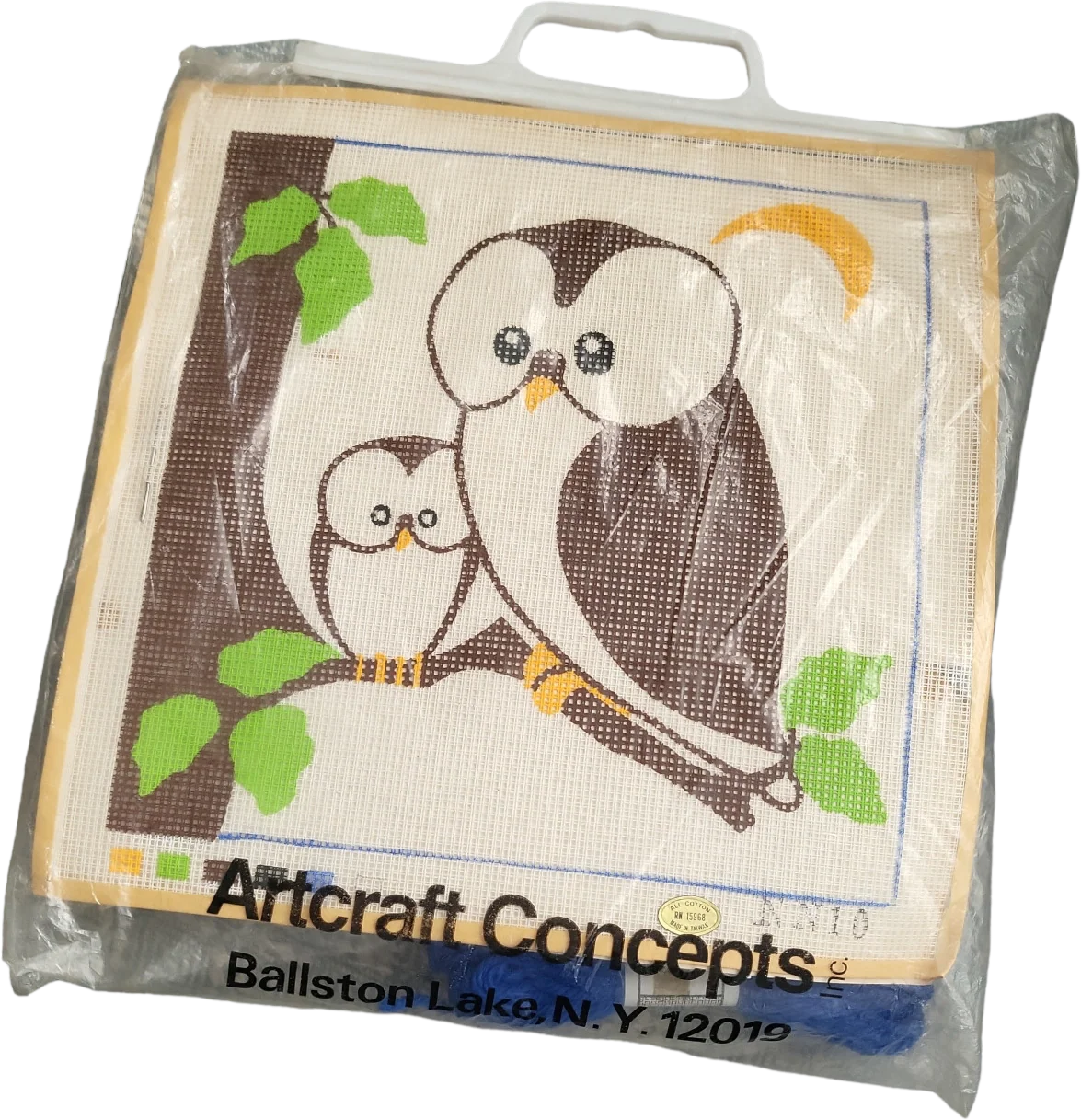 70s Owl Crewel Art Kit By Artcraft Concepts