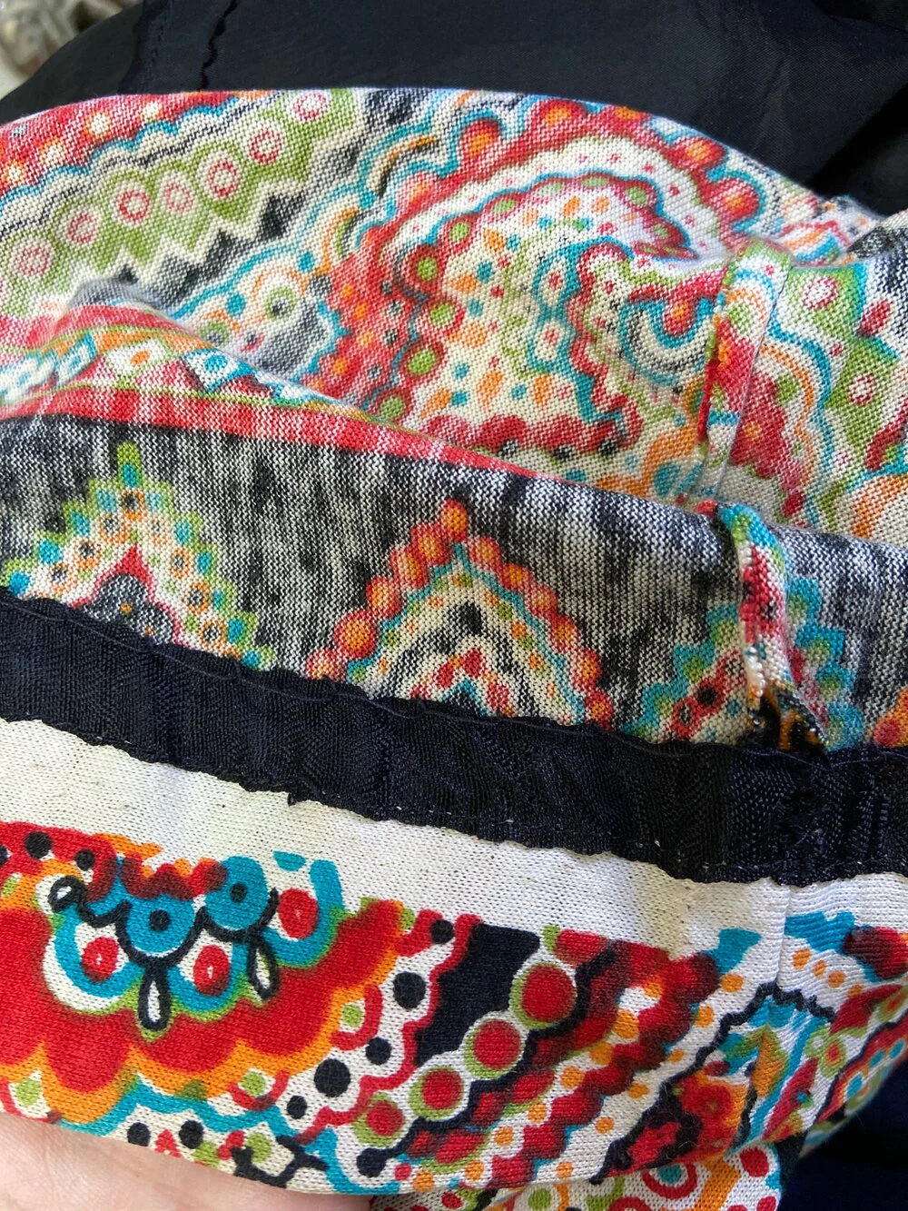 70s Paisley Jersey Maxi Skirt By Gayle Kirkpatrick - Image 6