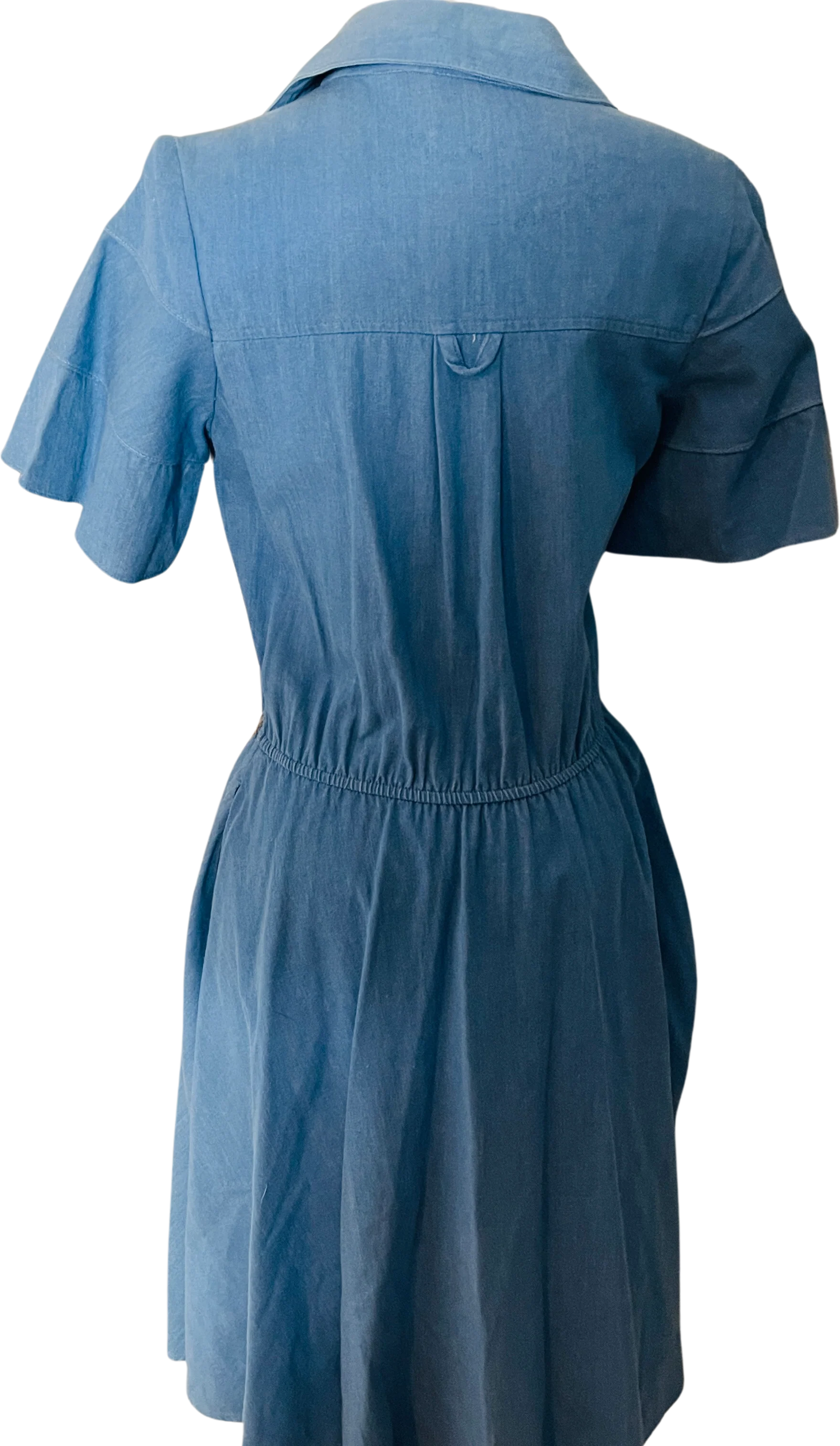 70s Pam's Closet Denim Dress - Image 2