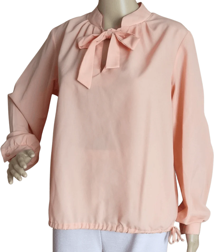 70's Pastel Orange Top by Lee Mar Pageant
