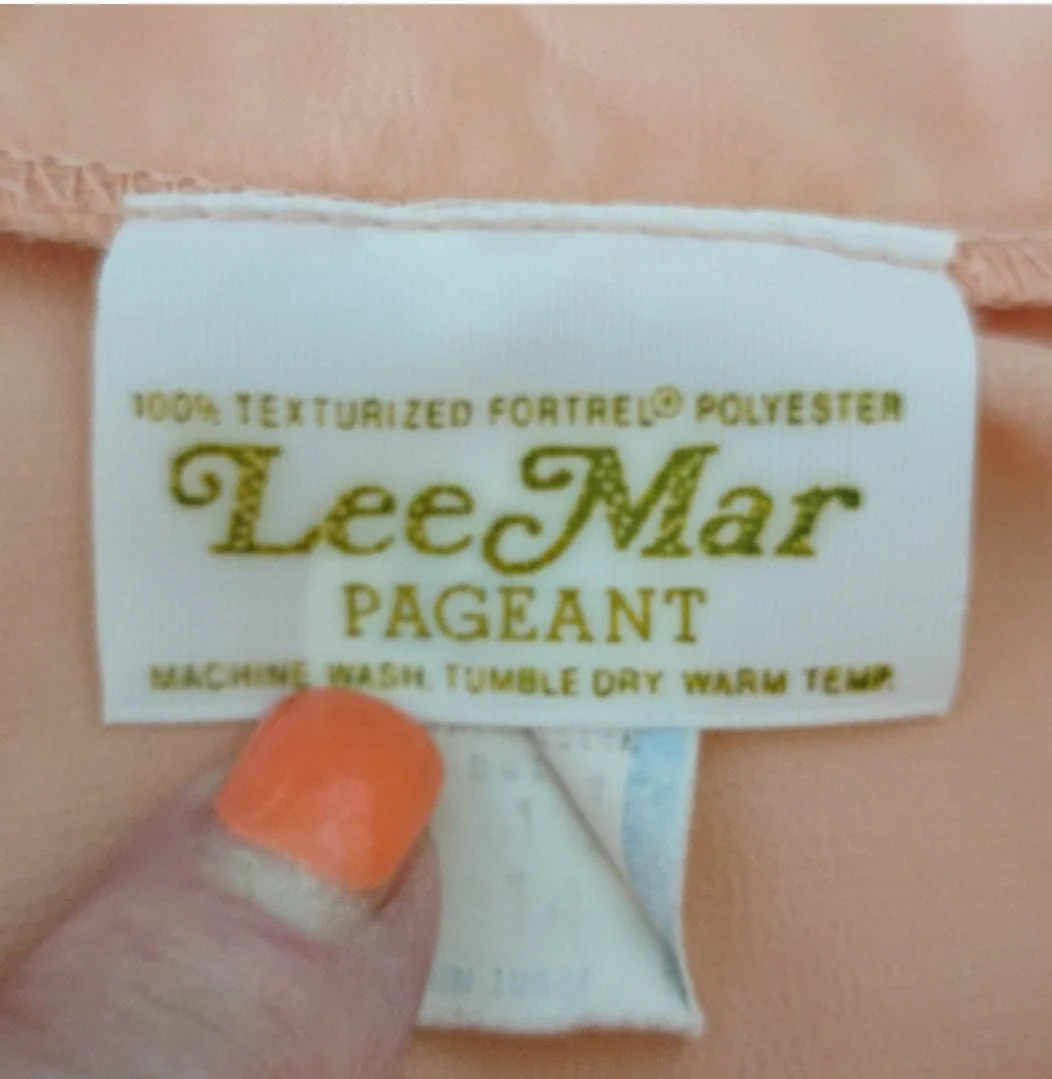 70's Pastel Orange Top by Lee Mar Pageant - Image 5