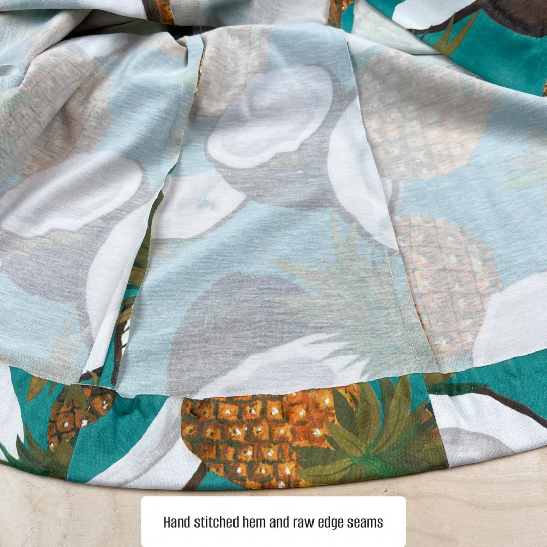 70s Pineapple Coconut Novelty Print Sleeveless Dress By Marcelle Griffon - Image 7