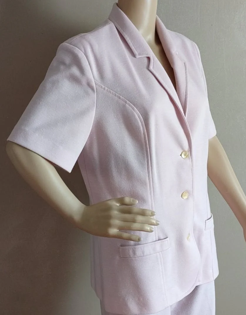 70's Pink Polyester Pants Set by Donovan Galvani Of Dallas - Image 5