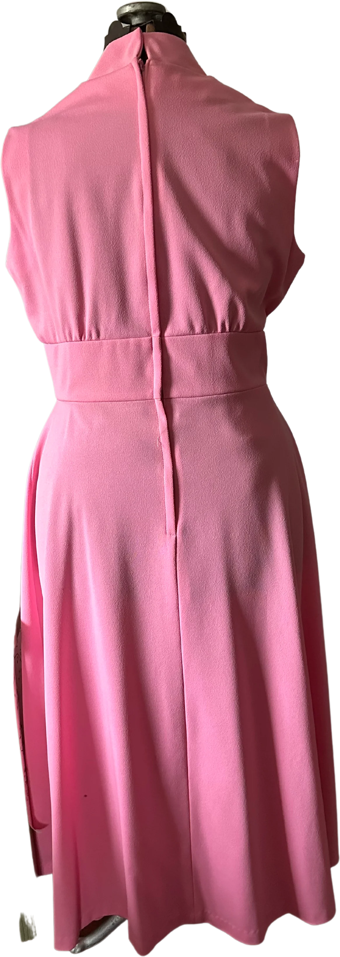 70s Pink Polyester Sleeveless Maxi By Montgomery Ward - Image 2