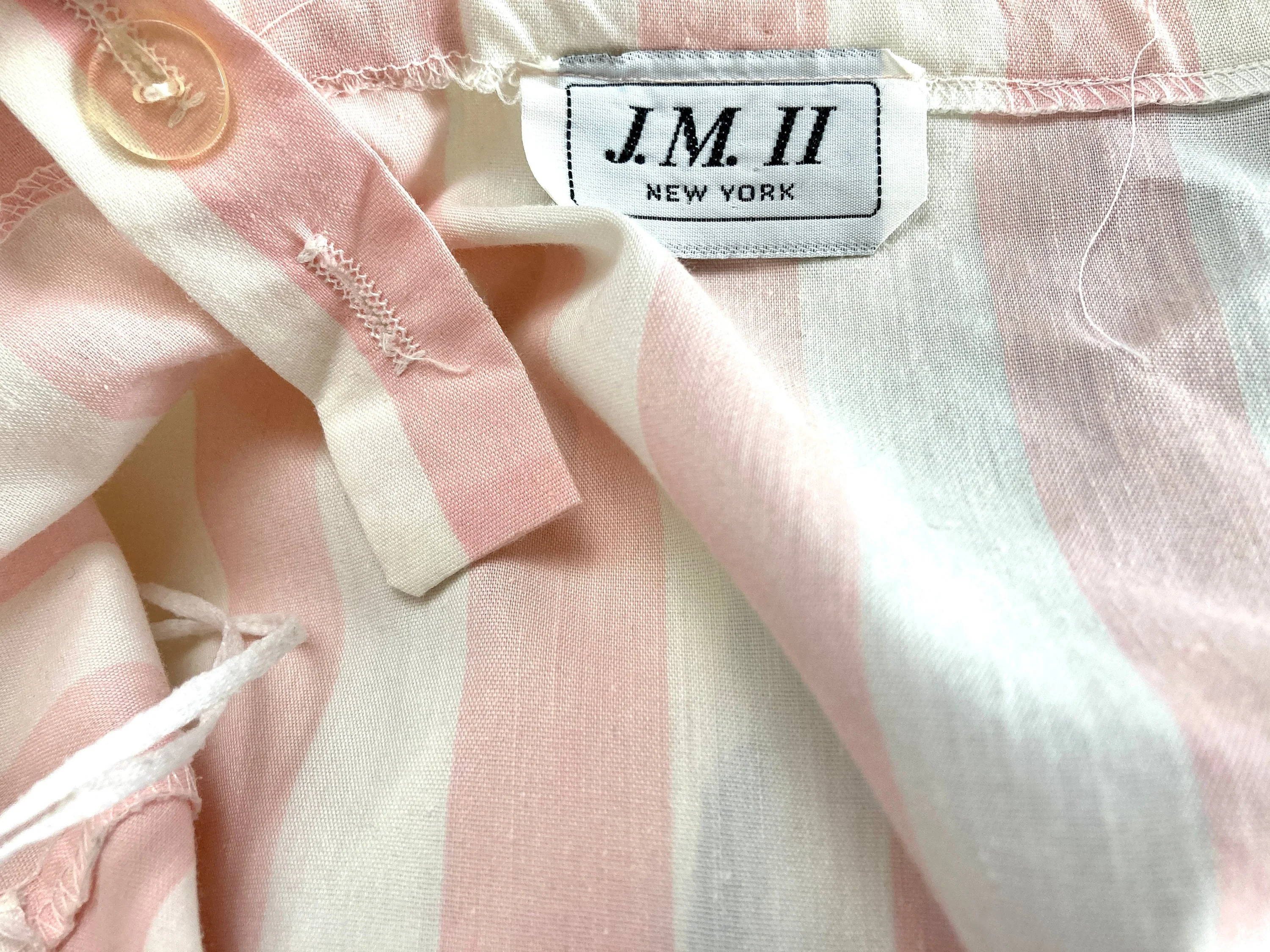 70s Pink White Chevron Dress Sleeveless Striped Party Sundress Vintage Sun Dress by J.m. Ii - Image 7