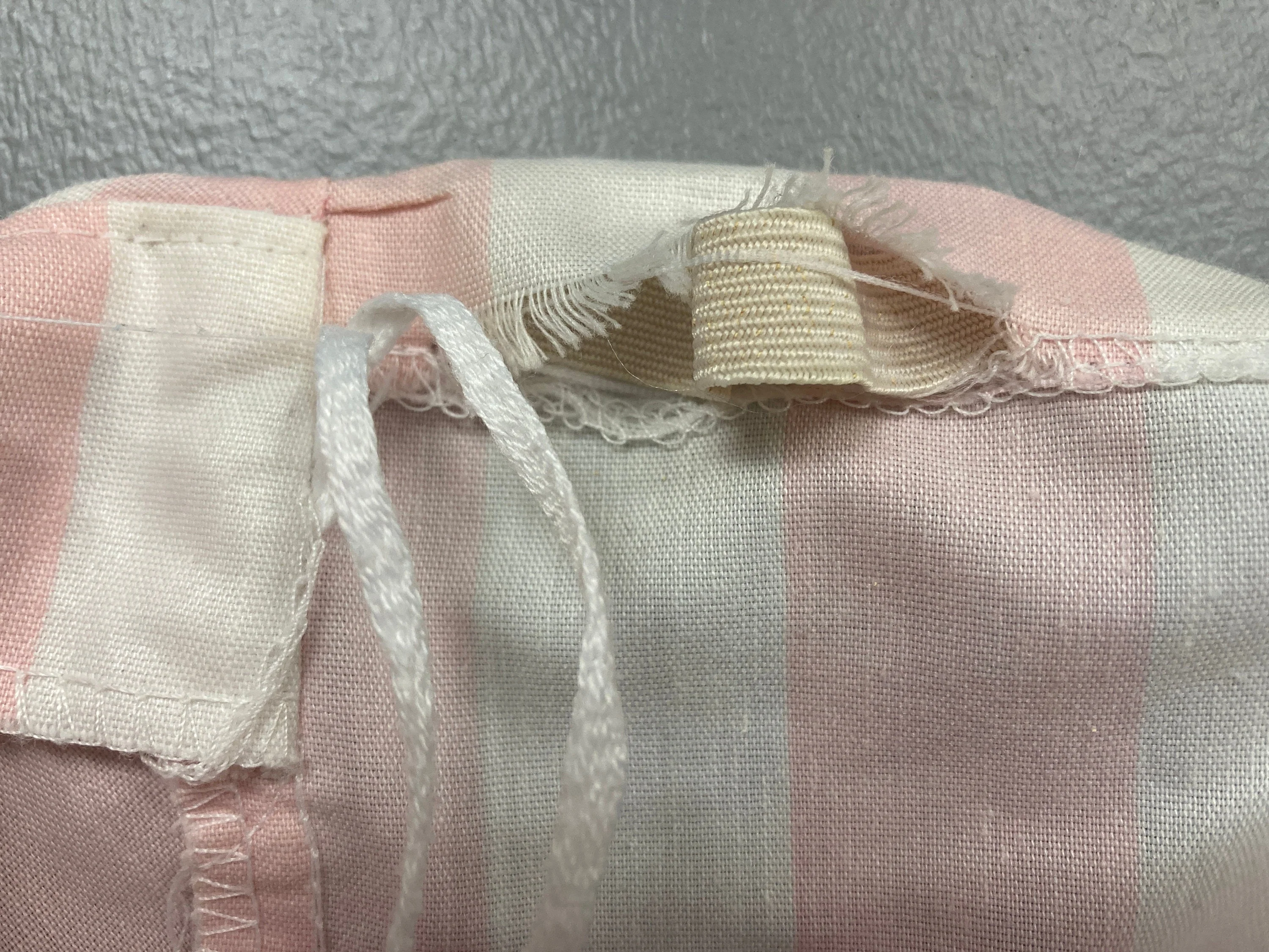 70s Pink White Chevron Dress Sleeveless Striped Party Sundress Vintage Sun Dress by J.m. Ii - Image 8