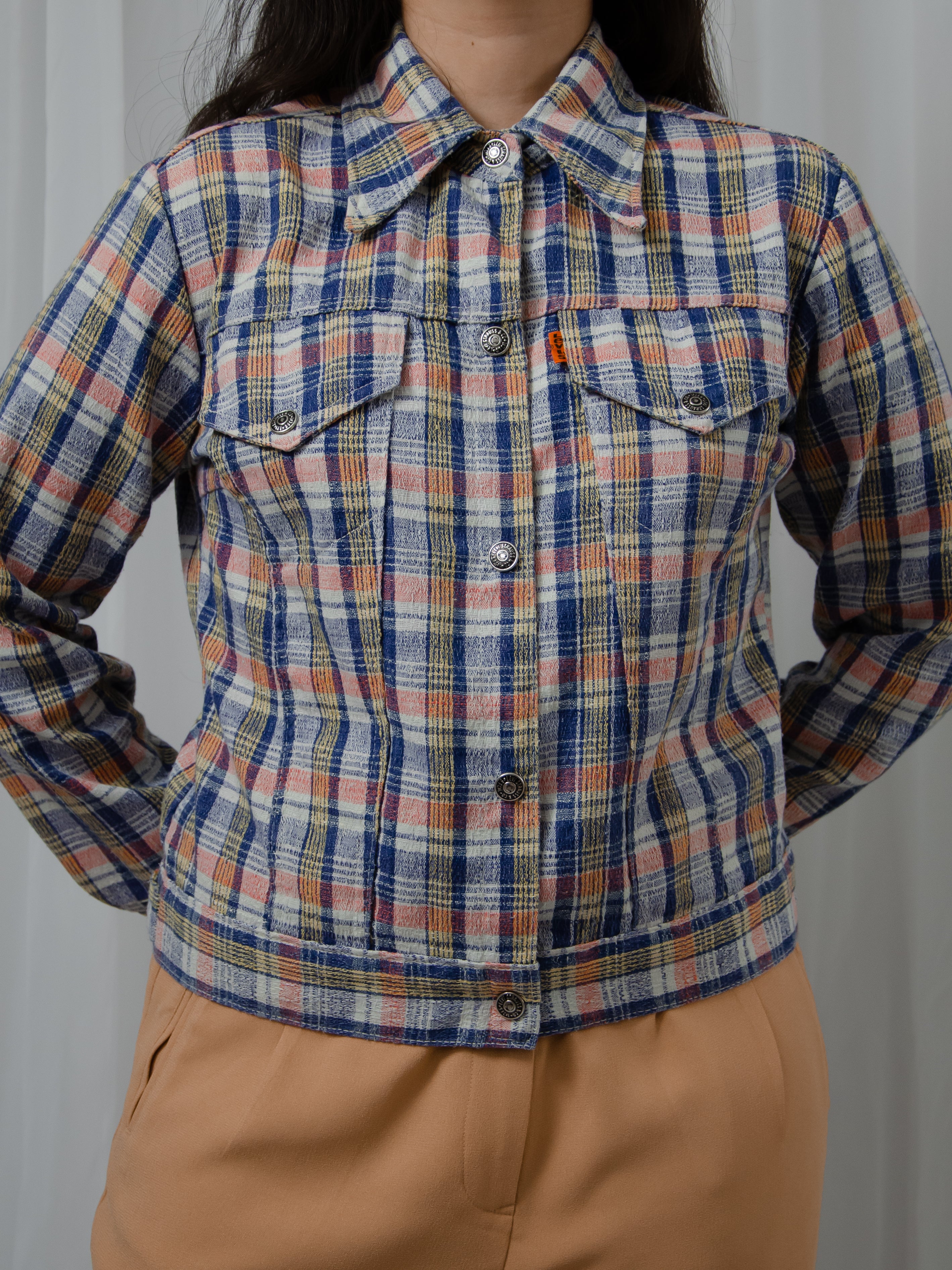70s Plaid Casual Jacket by Levis - Image 5