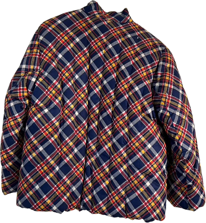 70s Plaid Mandarin Style Jacket And Pants - Image 2