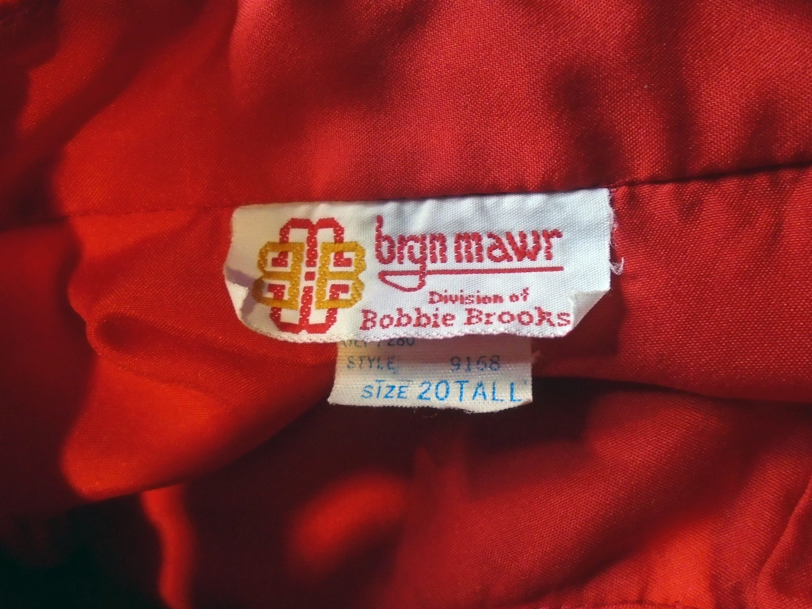 70s Plus Size Red Blouse Holiday Top With Tie Belt By Bryn Mawr Bobbie Brooks - Image 8