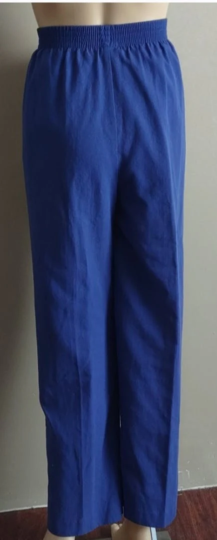 70's Polka Dot Blouse and Blue Pants Set by Pepperdine And Alfred Dunner - Image 7