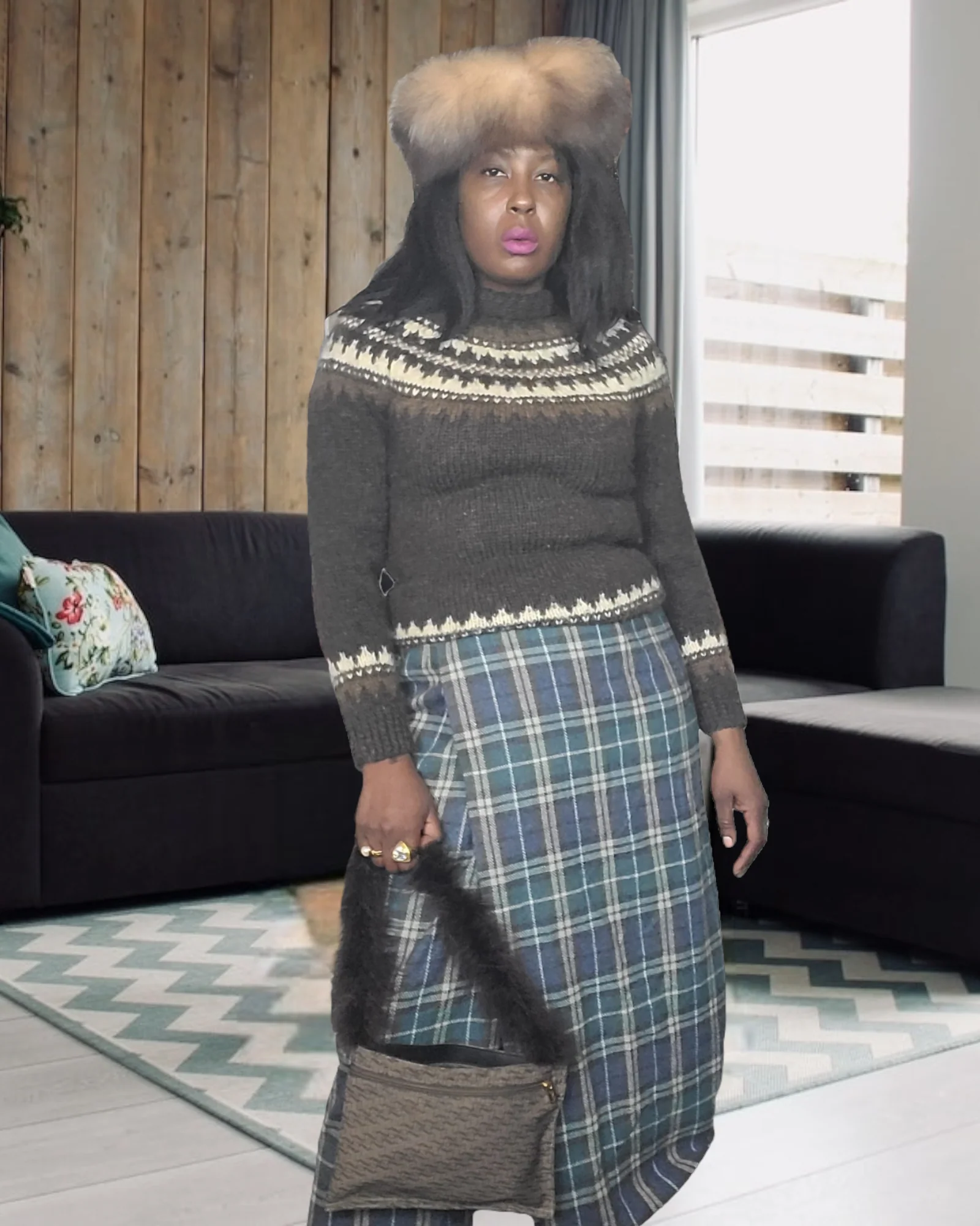 70s Pure Wool Fair Ilse Sweater Brown By Gaeltarra - Image 4