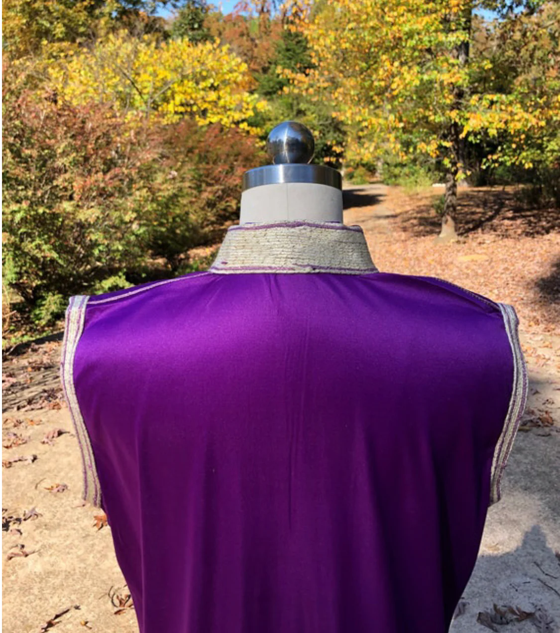 70s Purple Nightgown Dress - Image 7