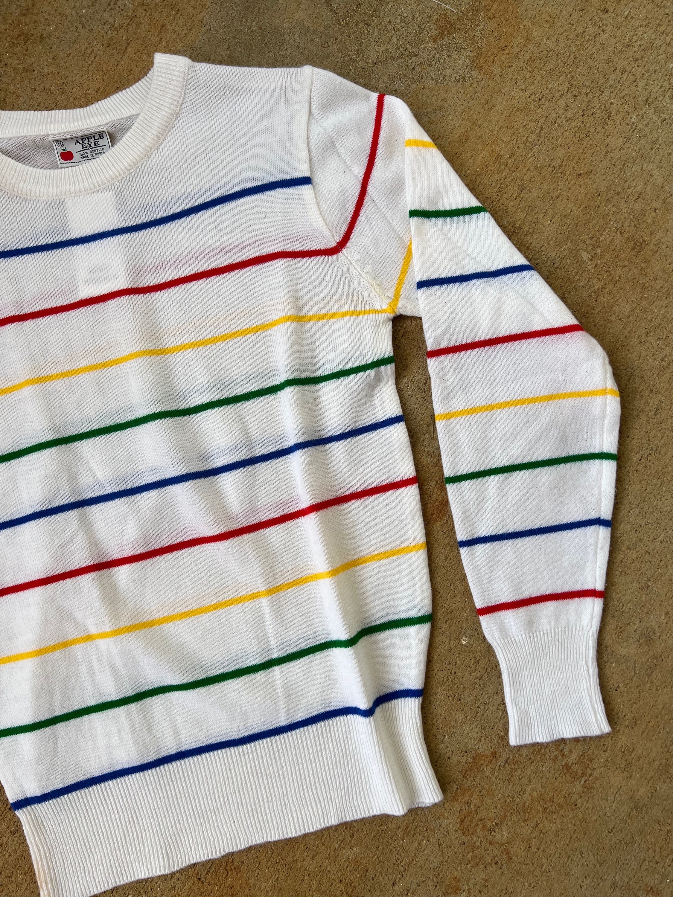 70s Rainbow Stripe Sweater - Image 5
