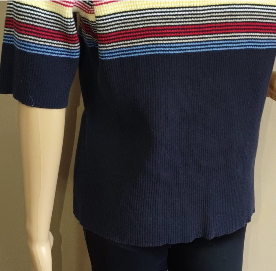 90's Rainbow Stripe Sweater by Crazy Horse By Liz Claiborne - Image 5