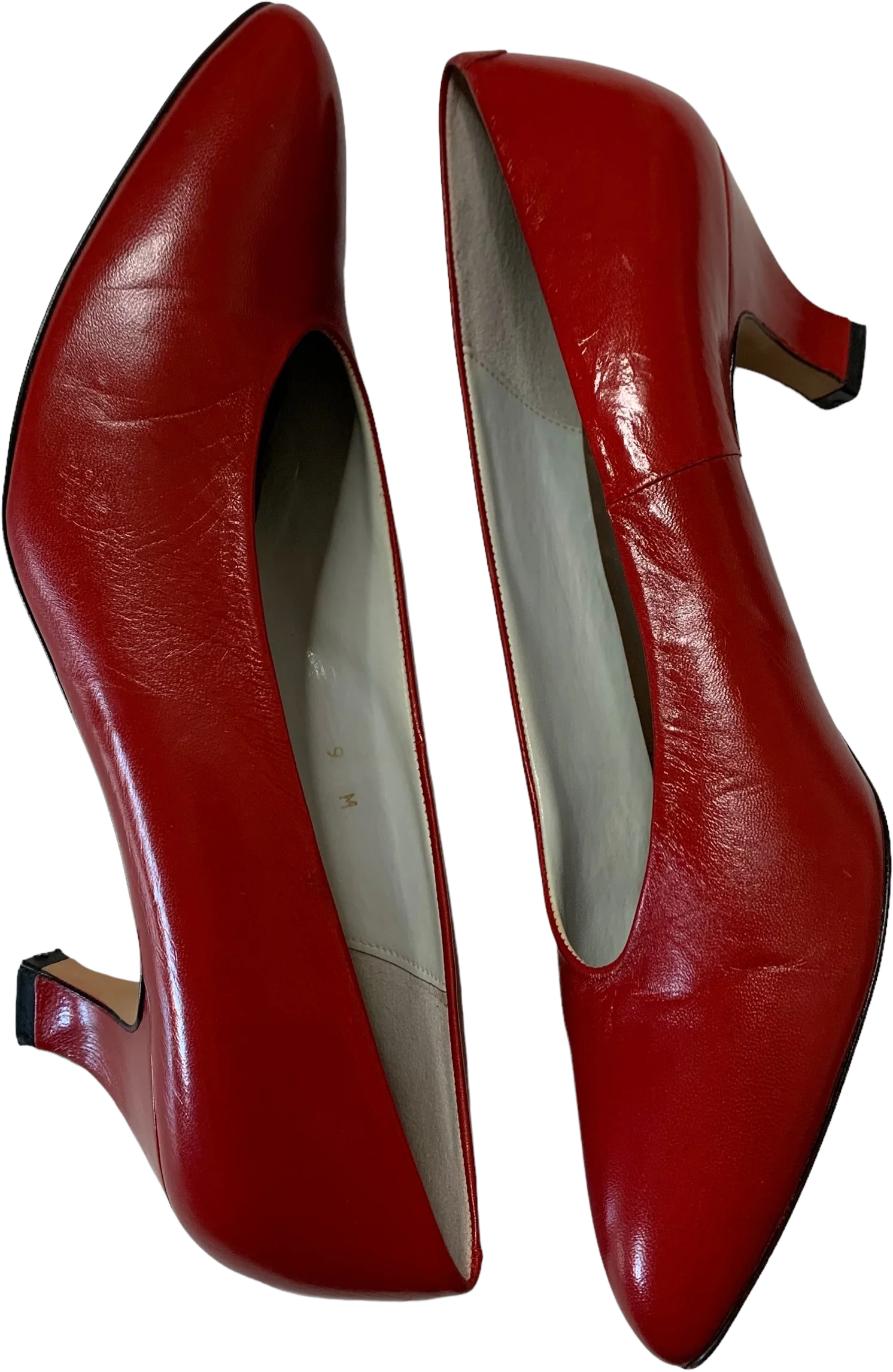 70s Red Low Heel Pumps By Liz Clairborne Made In Spain